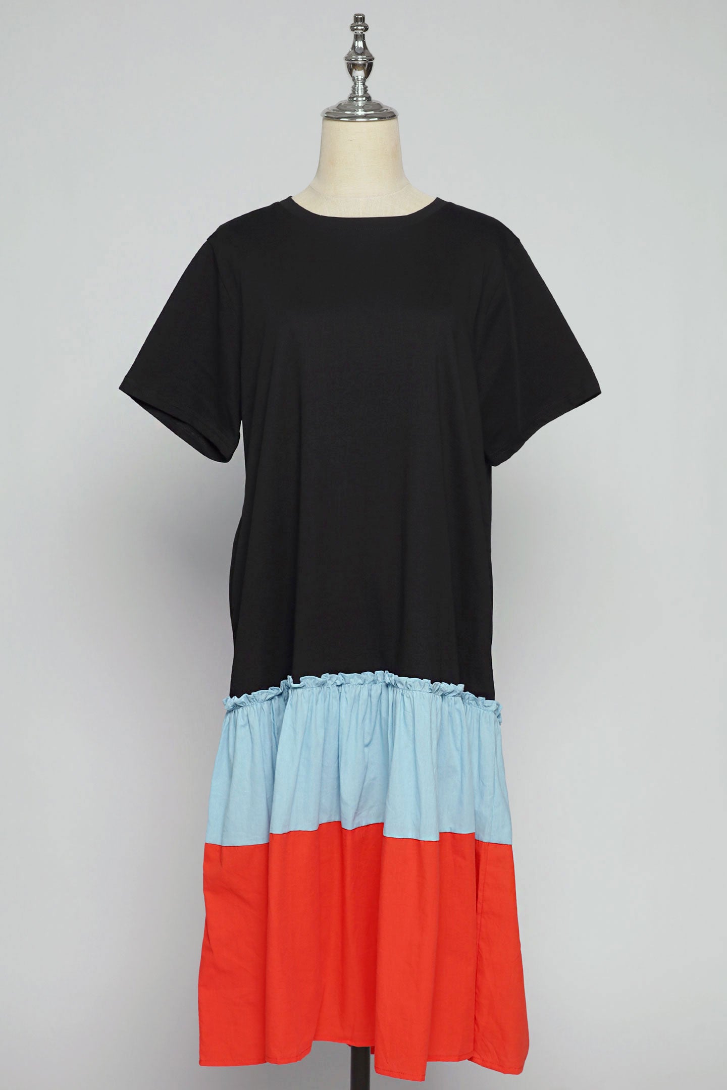 PO - Estella Dress in Blue Orange