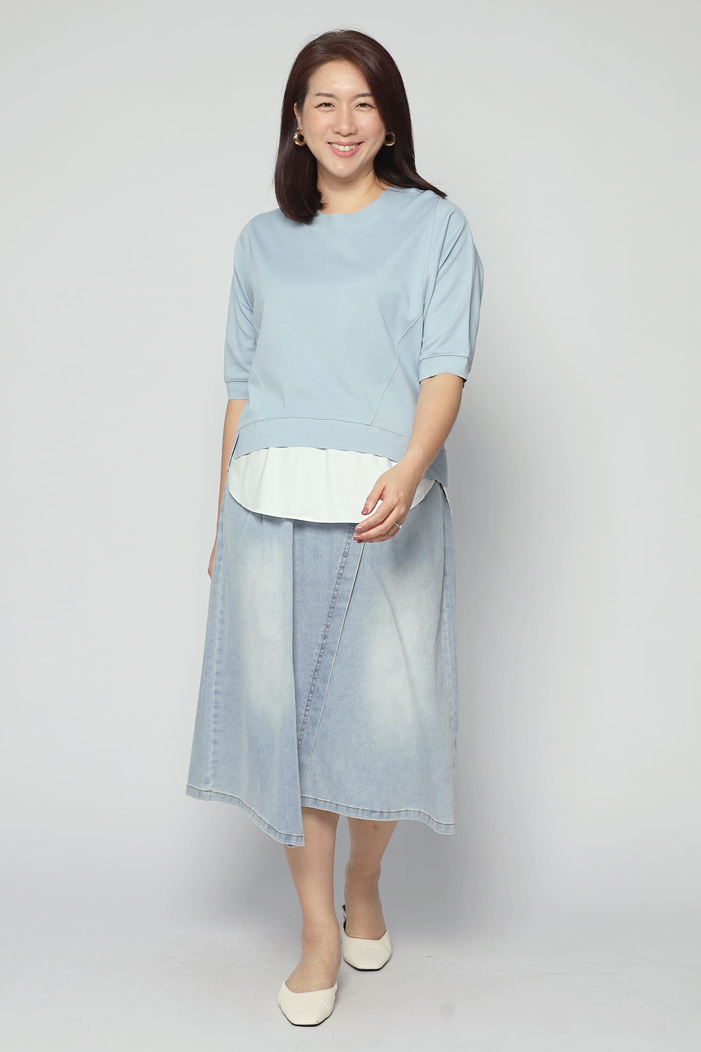 Backorders Easy by TE - Estelle Top in Blue