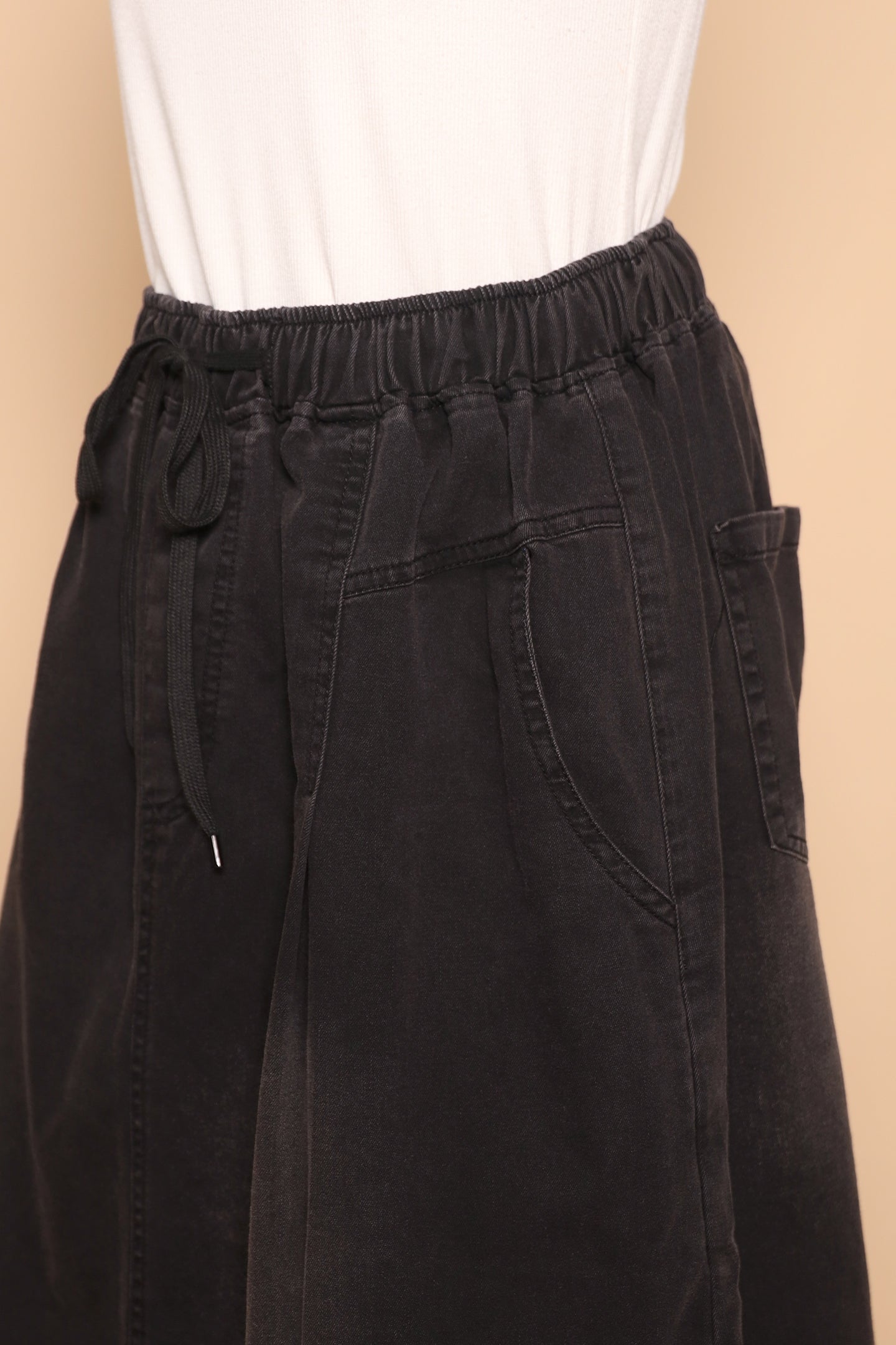 PO - Eva Skirt in Black Denim
