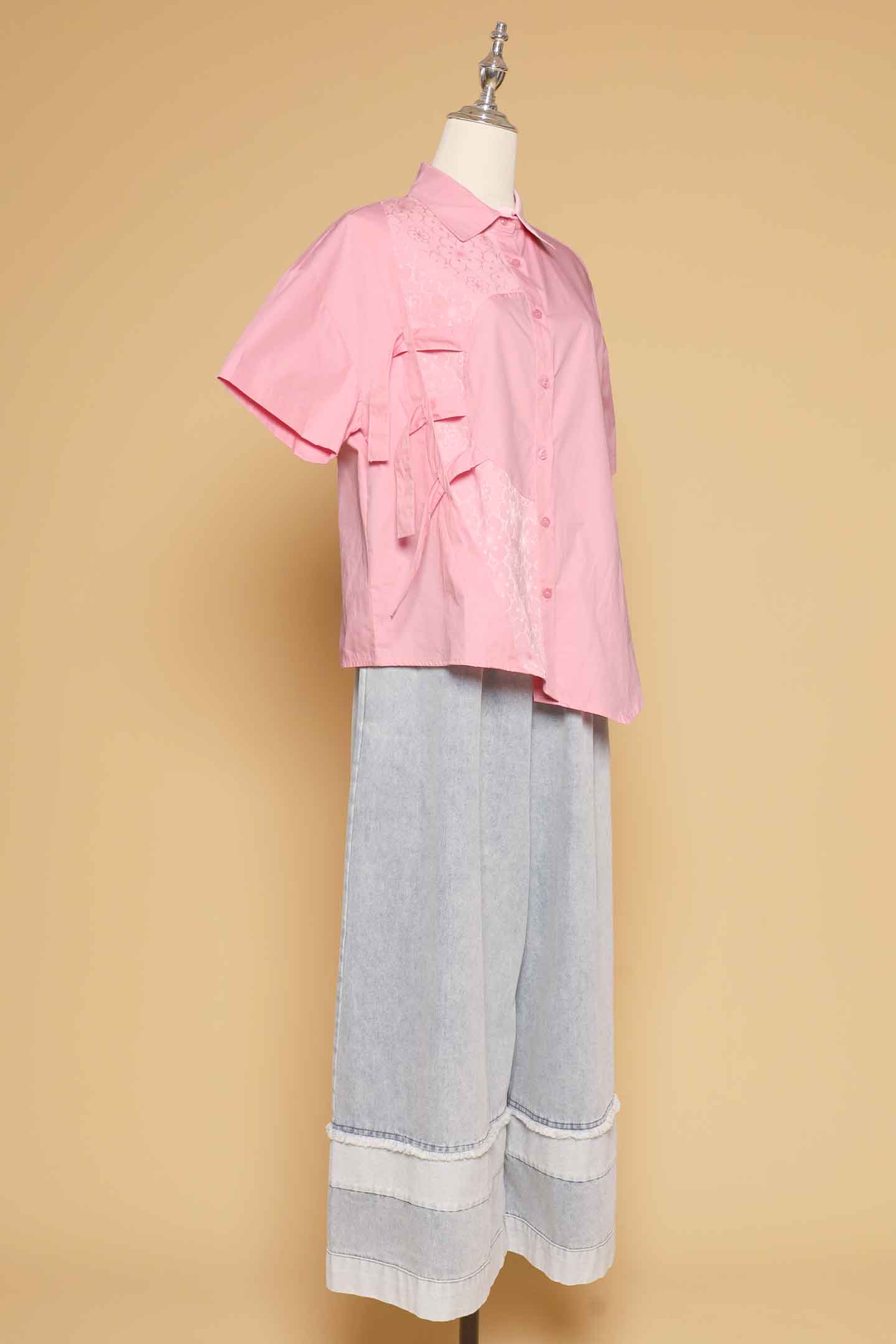 PO - Fayla Floral Shirt in Pink