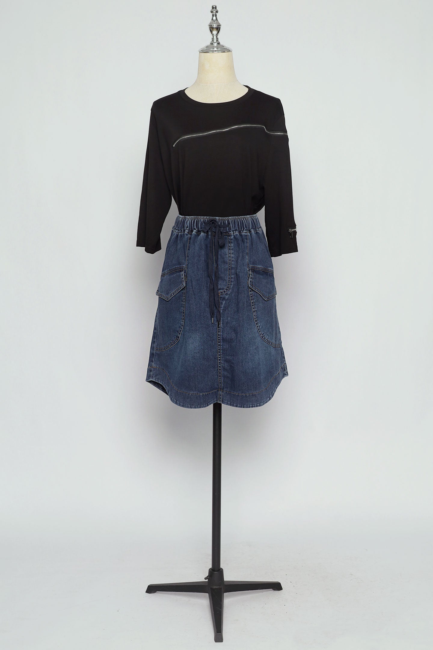 PO - Fianna Denim Skirt in Blue
