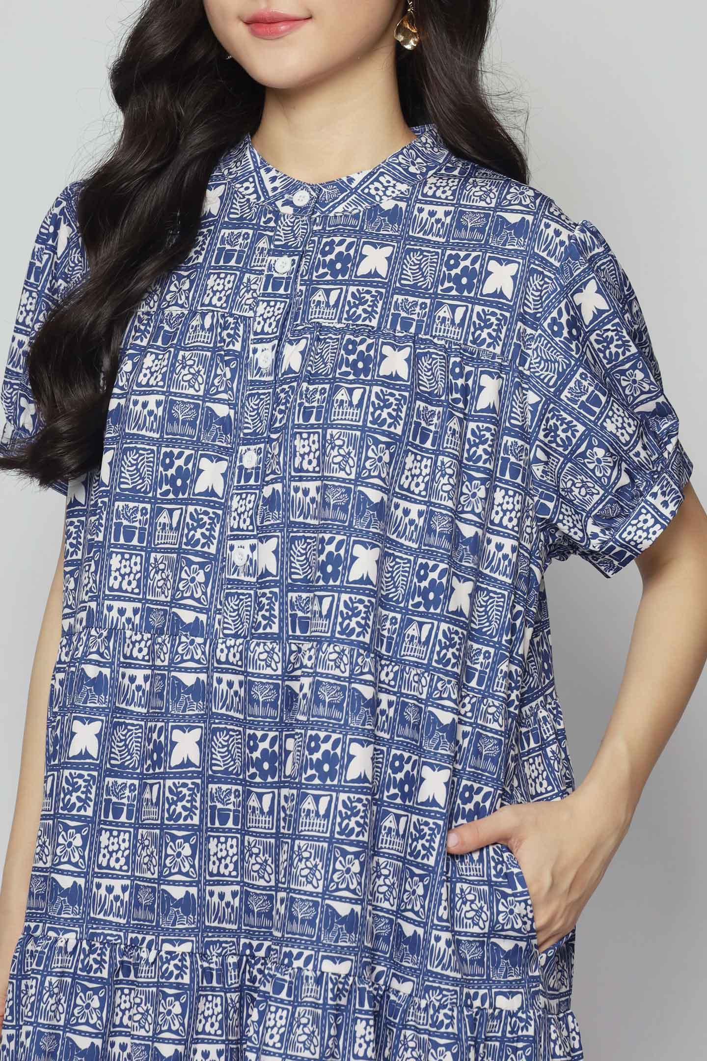 Fifi Dress in Blue Mirage