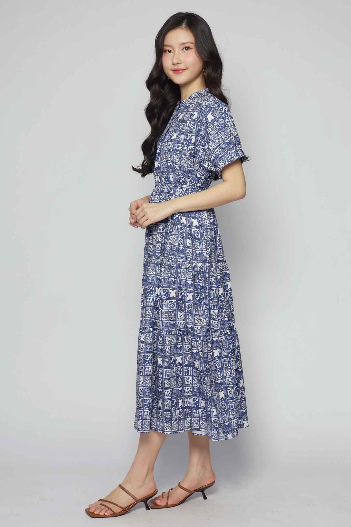 Fifi Dress in Blue Mirage