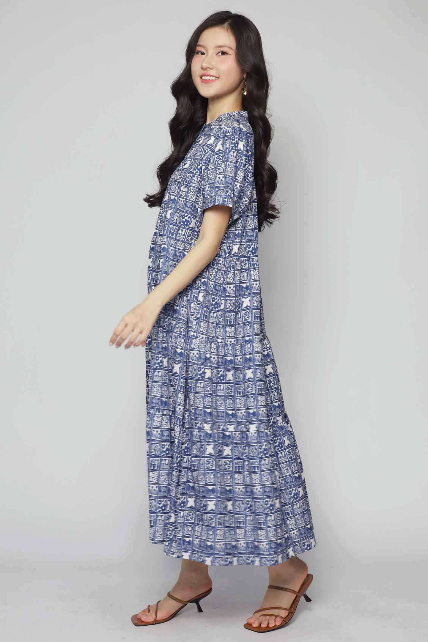 Fifi Dress in Blue Mirage