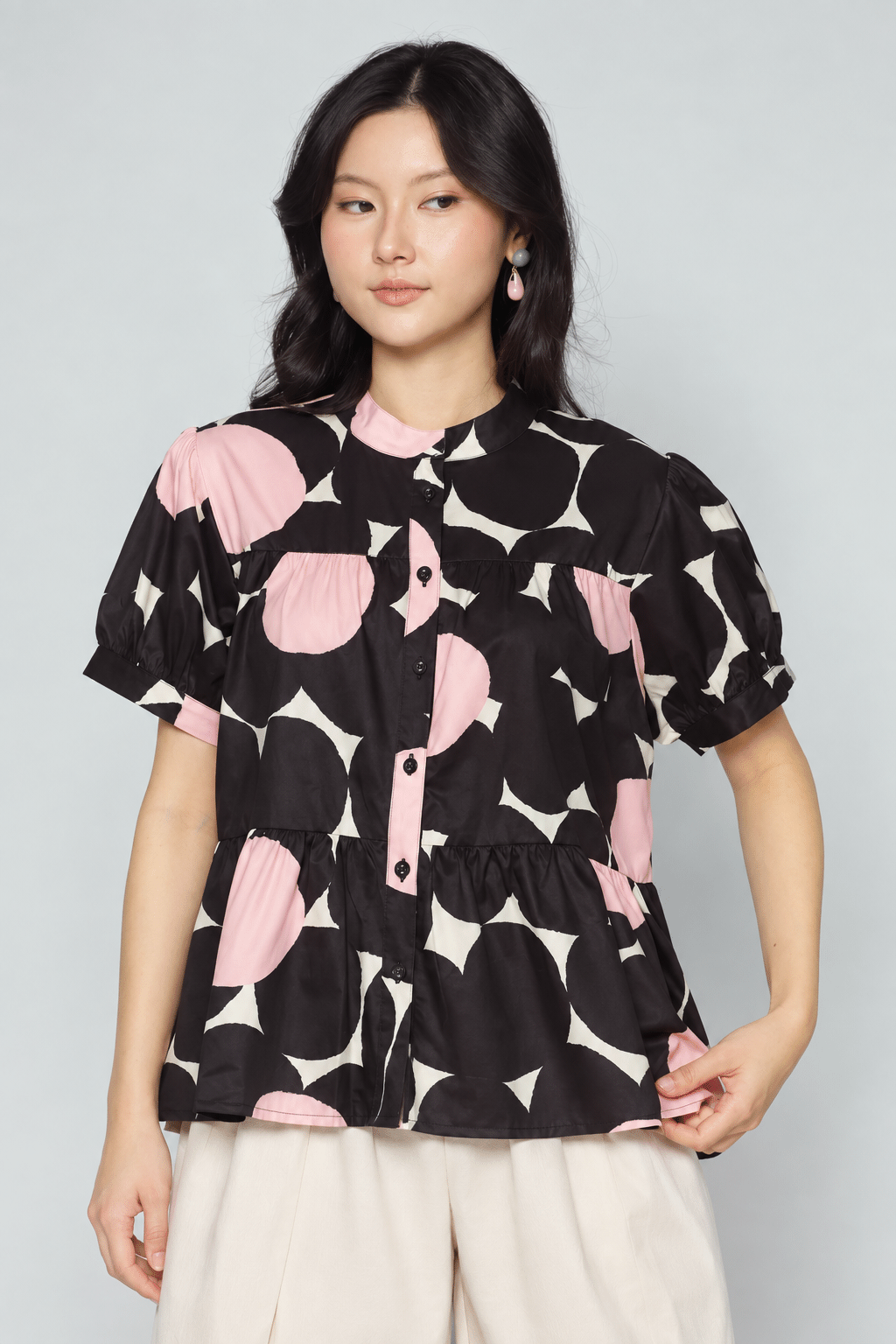 Fifina Top in Pink Clementine