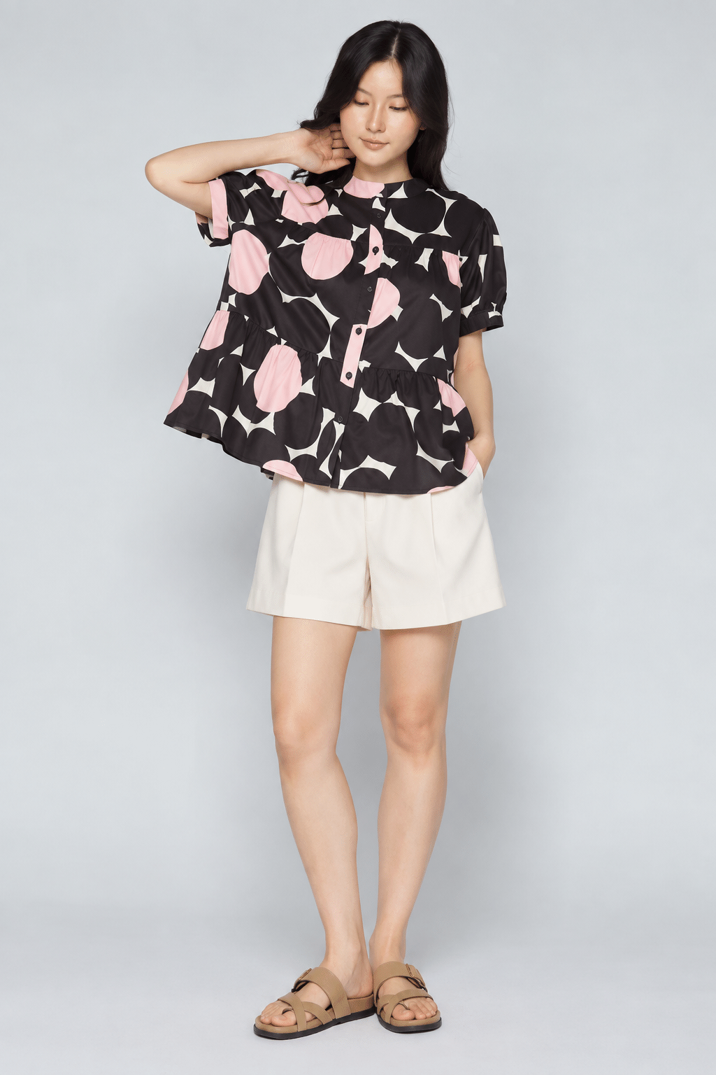 Fifina Top in Pink Clementine