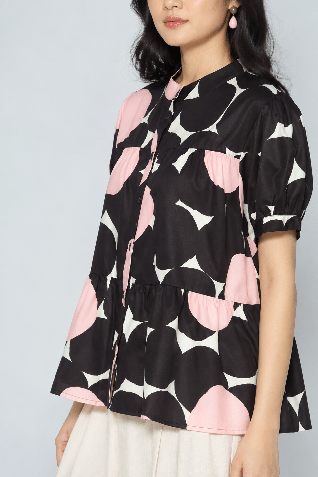 Fifina Top in Pink Clementine