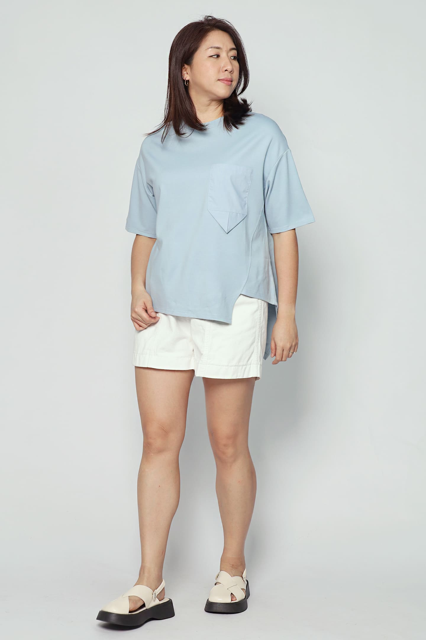 Easy By TE - First Thing Top in Baby Blue