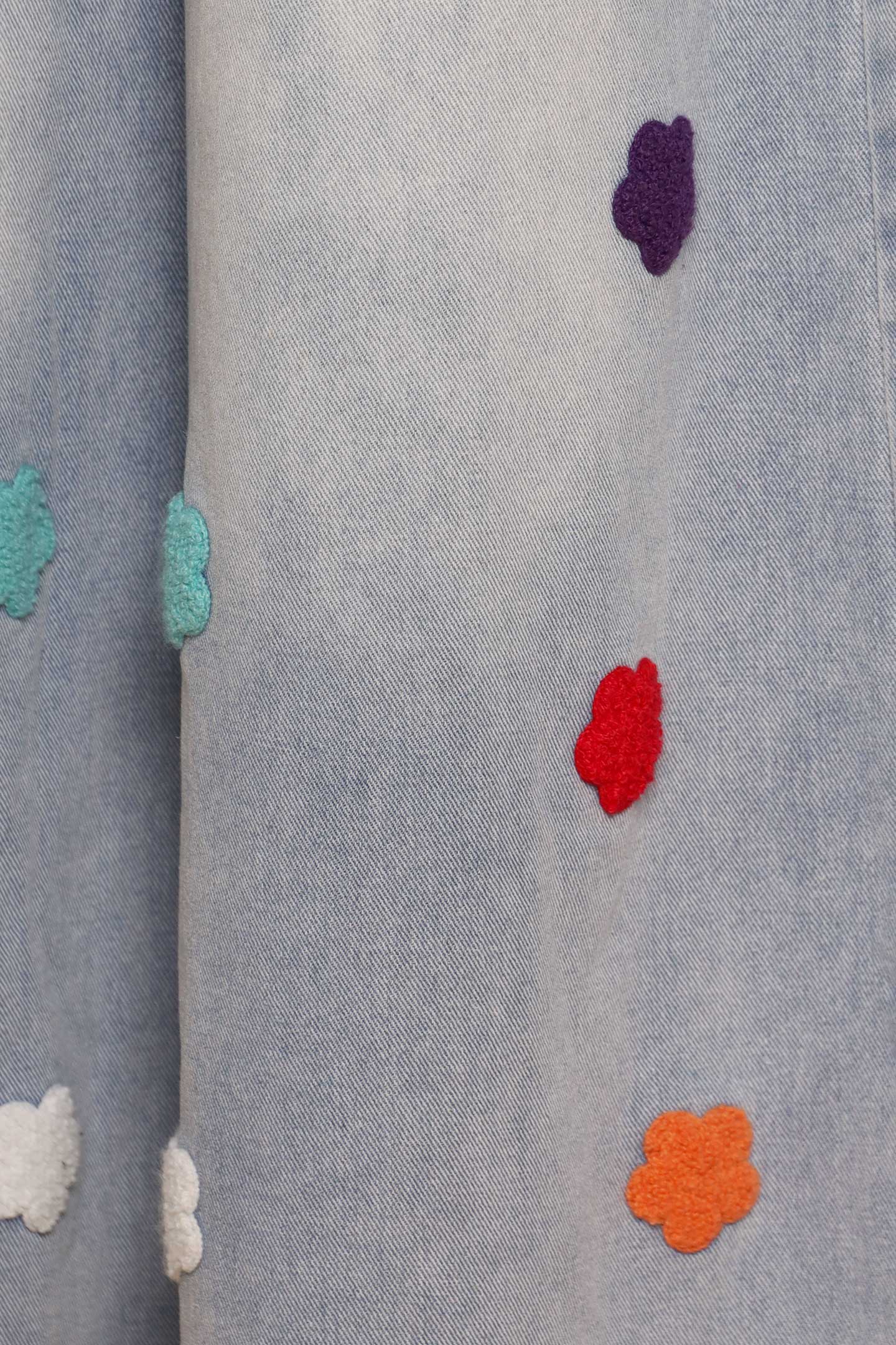PO - Flower Party Denim Pants