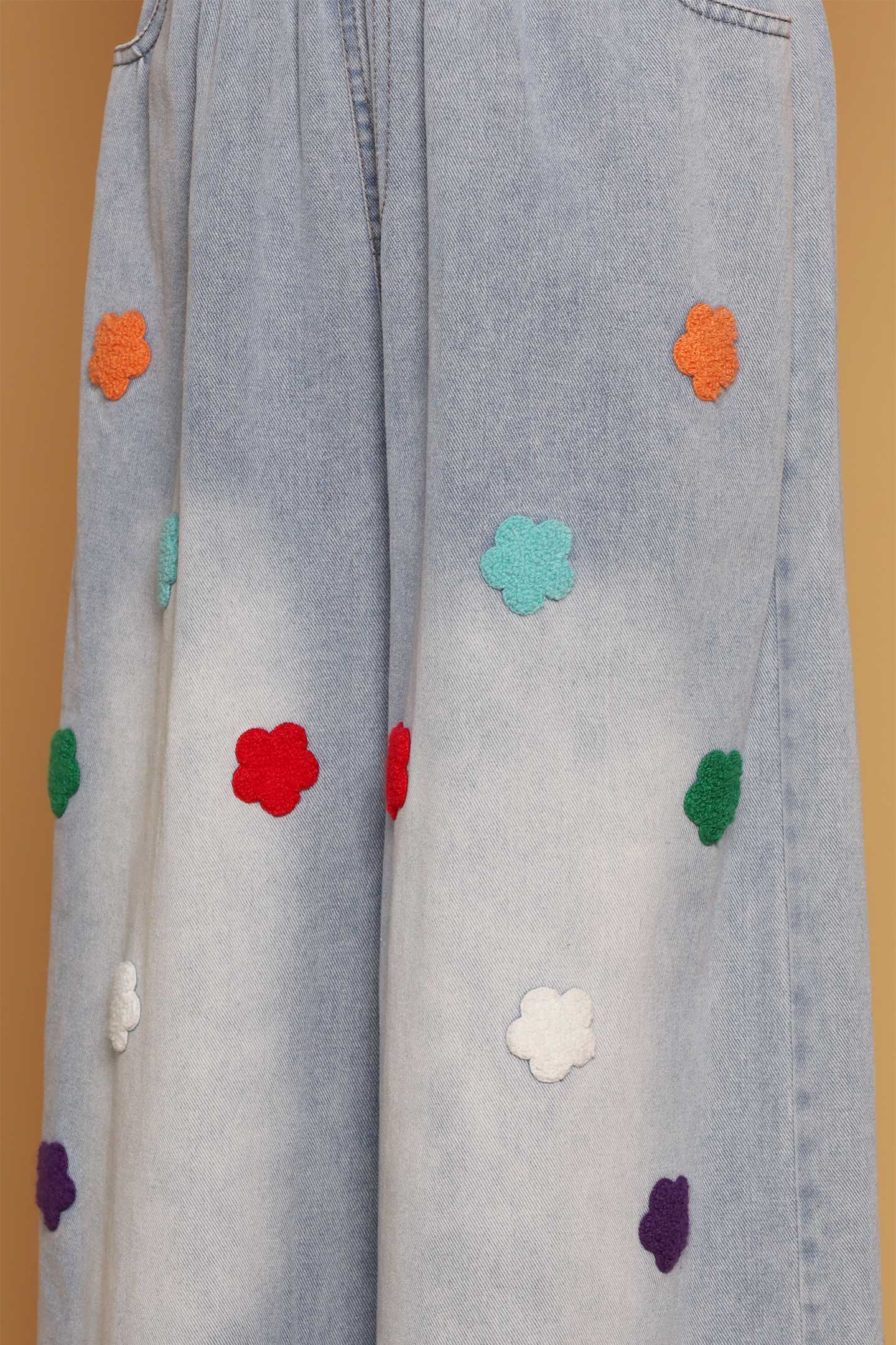 PO - Flower Party Denim Pants