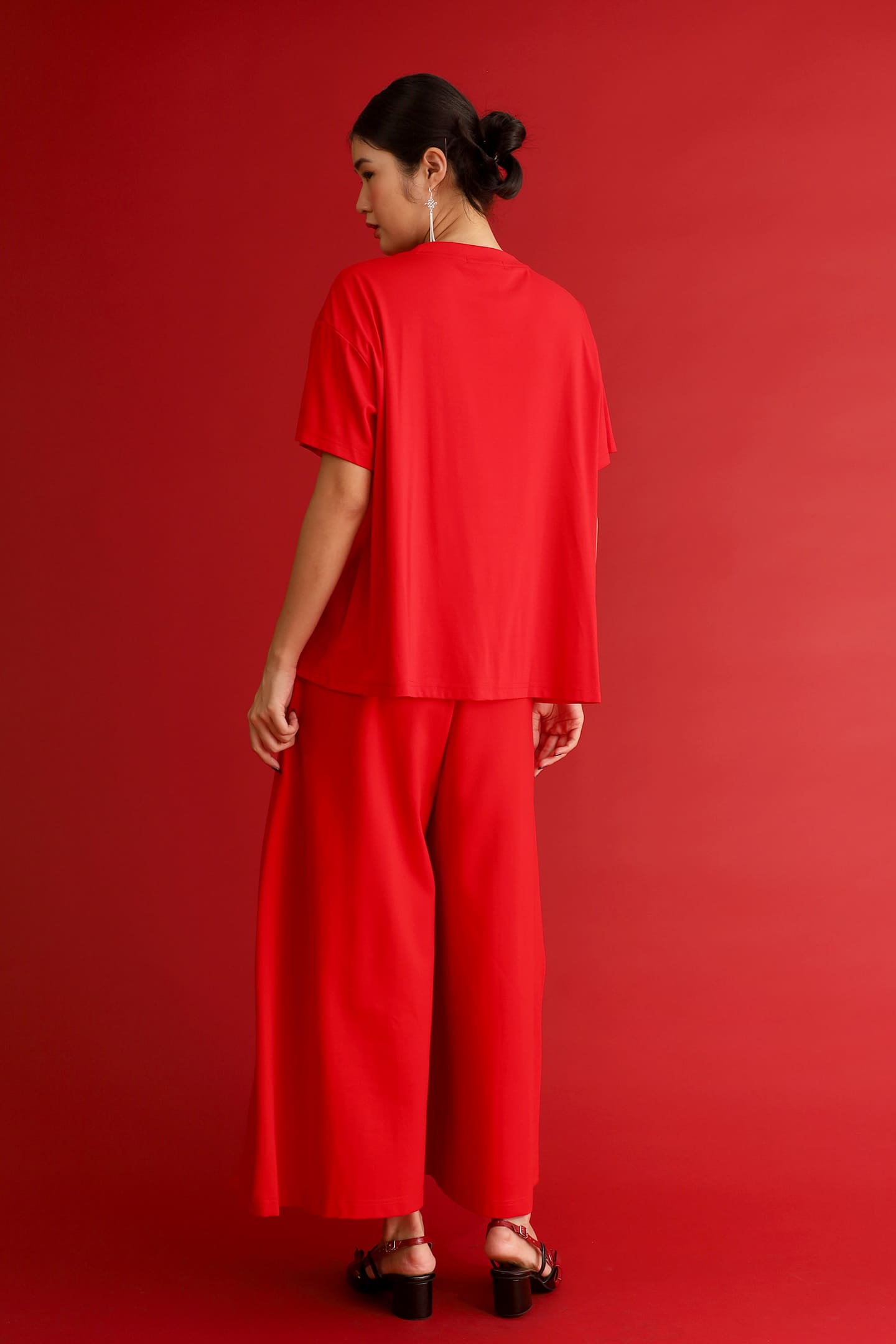 CHOSEN - Fortune Rise Top in Red