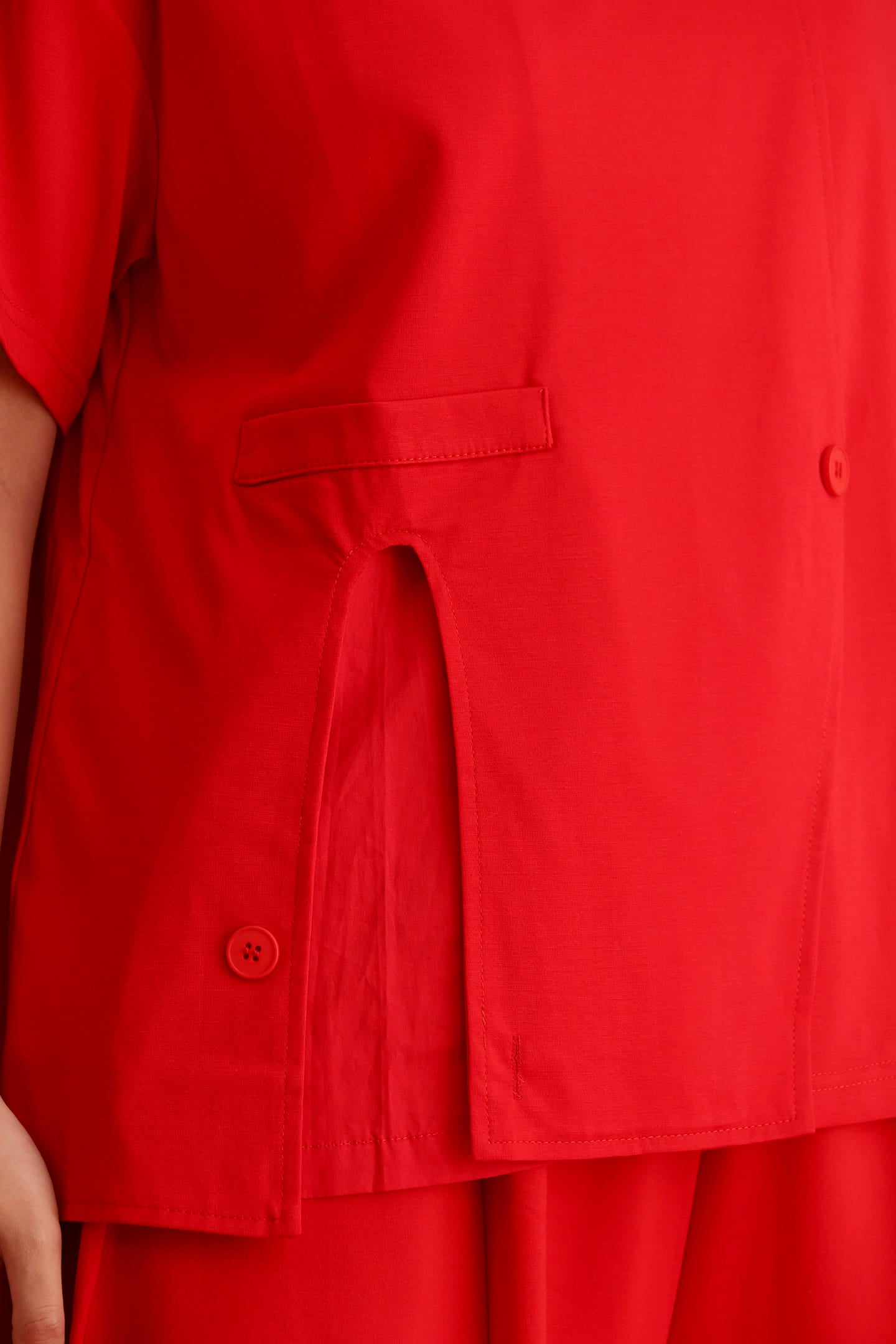 CHOSEN - Fortune Rise Top in Red