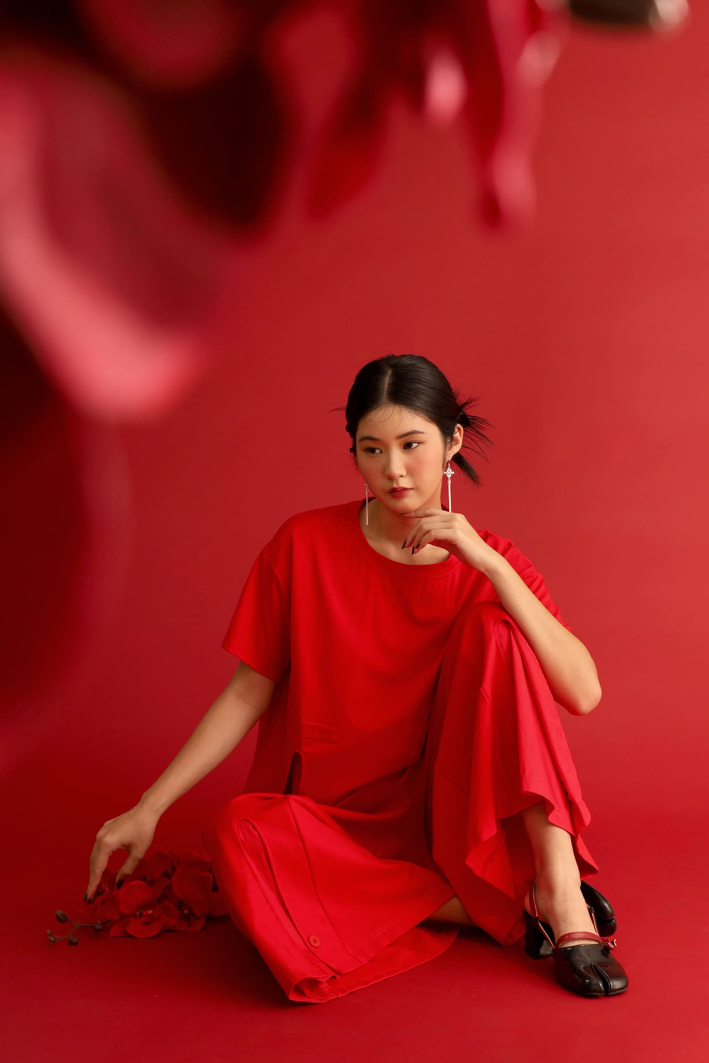 CHOSEN - Fortune Rise Pants in Red