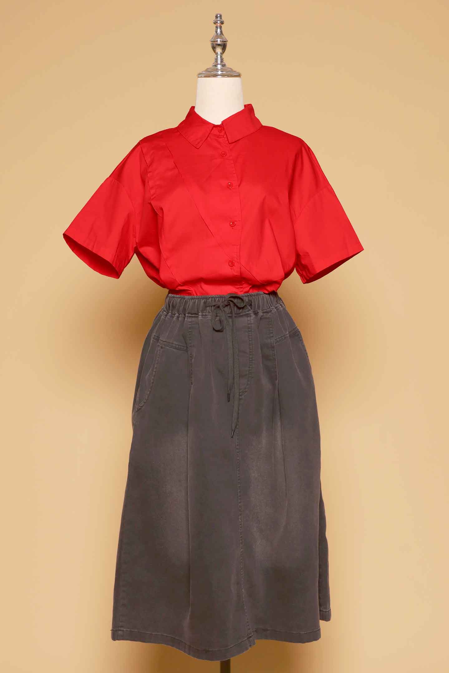 PO - Frey Asymmetrical Top in Red