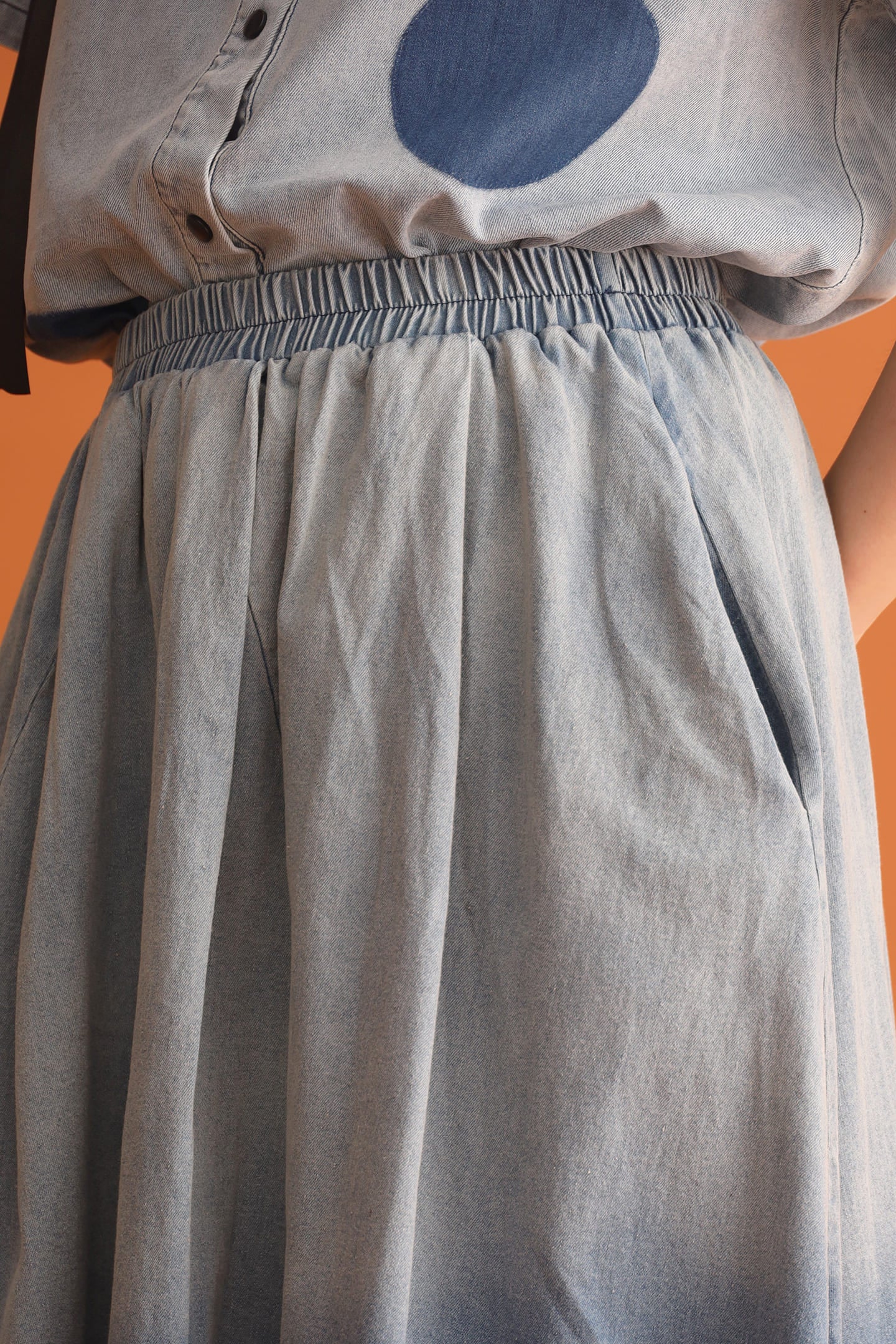 CHOSEN - Frontrunner Ombre Denim Skirt
