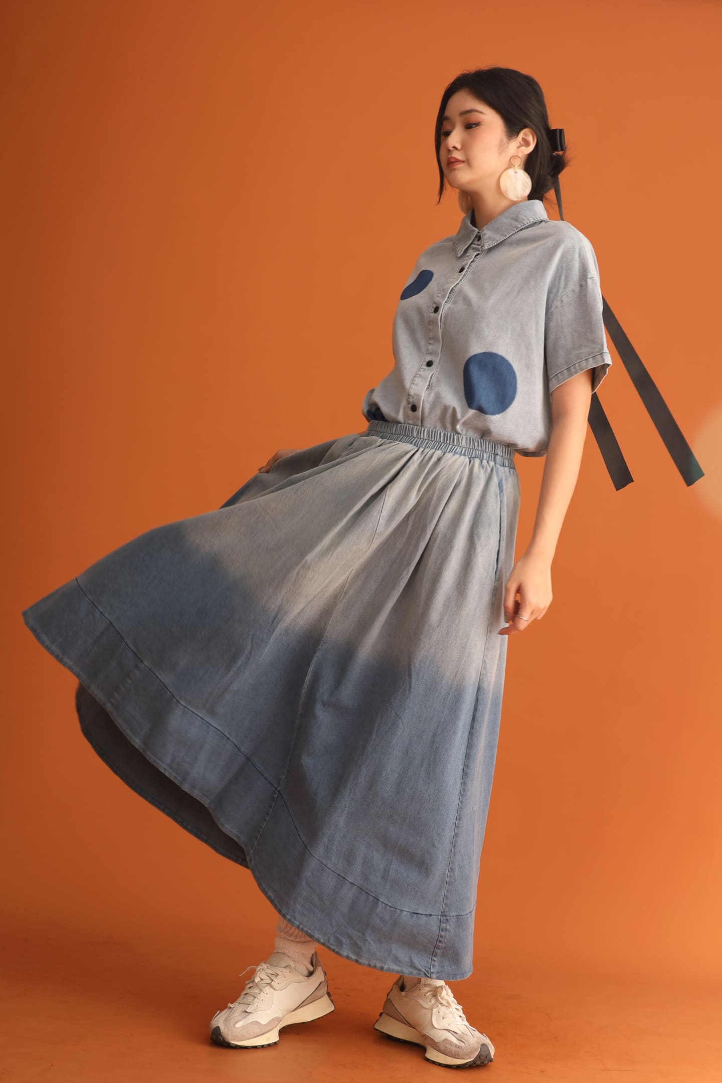 CHOSEN - Frontrunner Ombre Denim Skirt