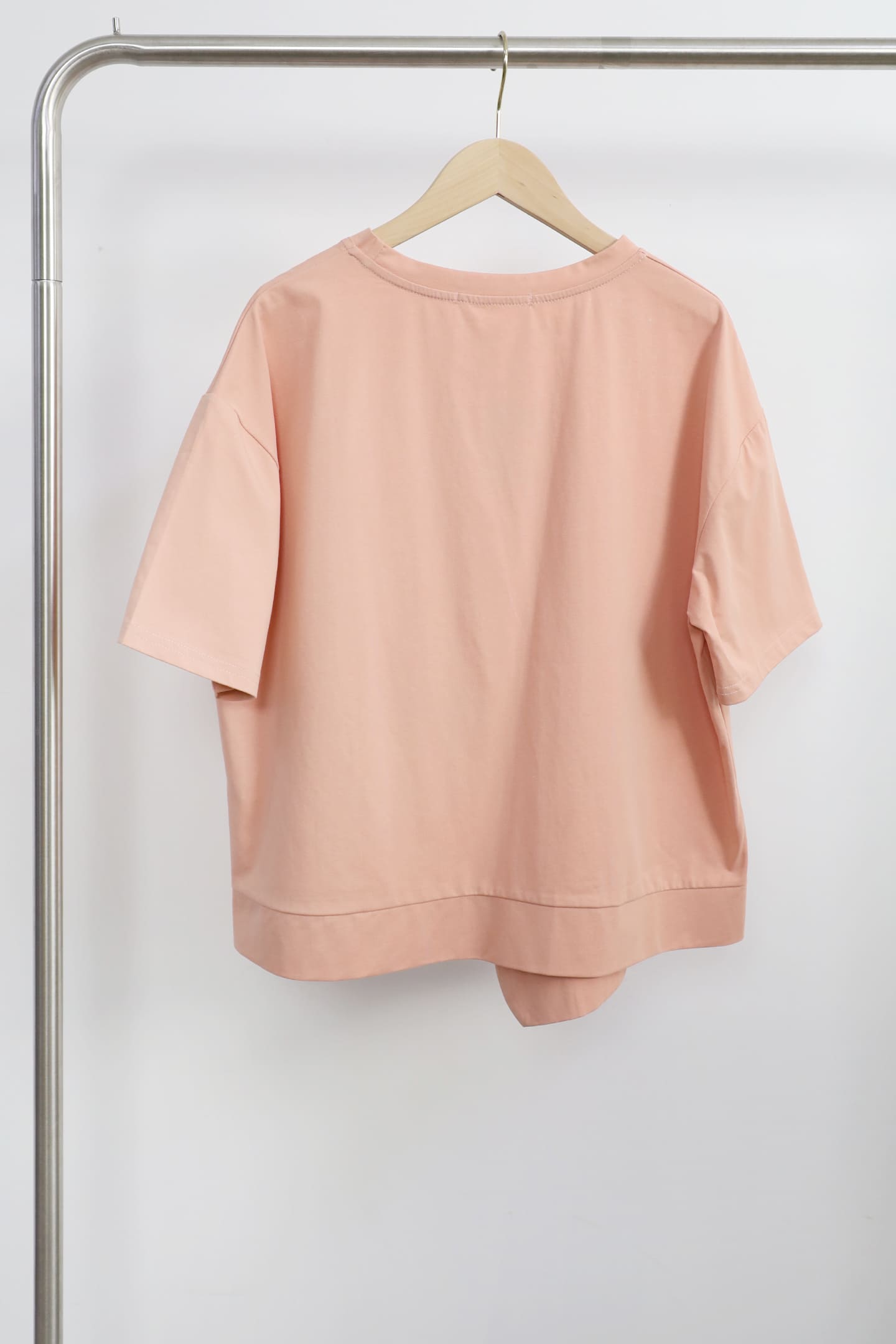 Easy By TE - Fumika Pocket Top in Peach Pink