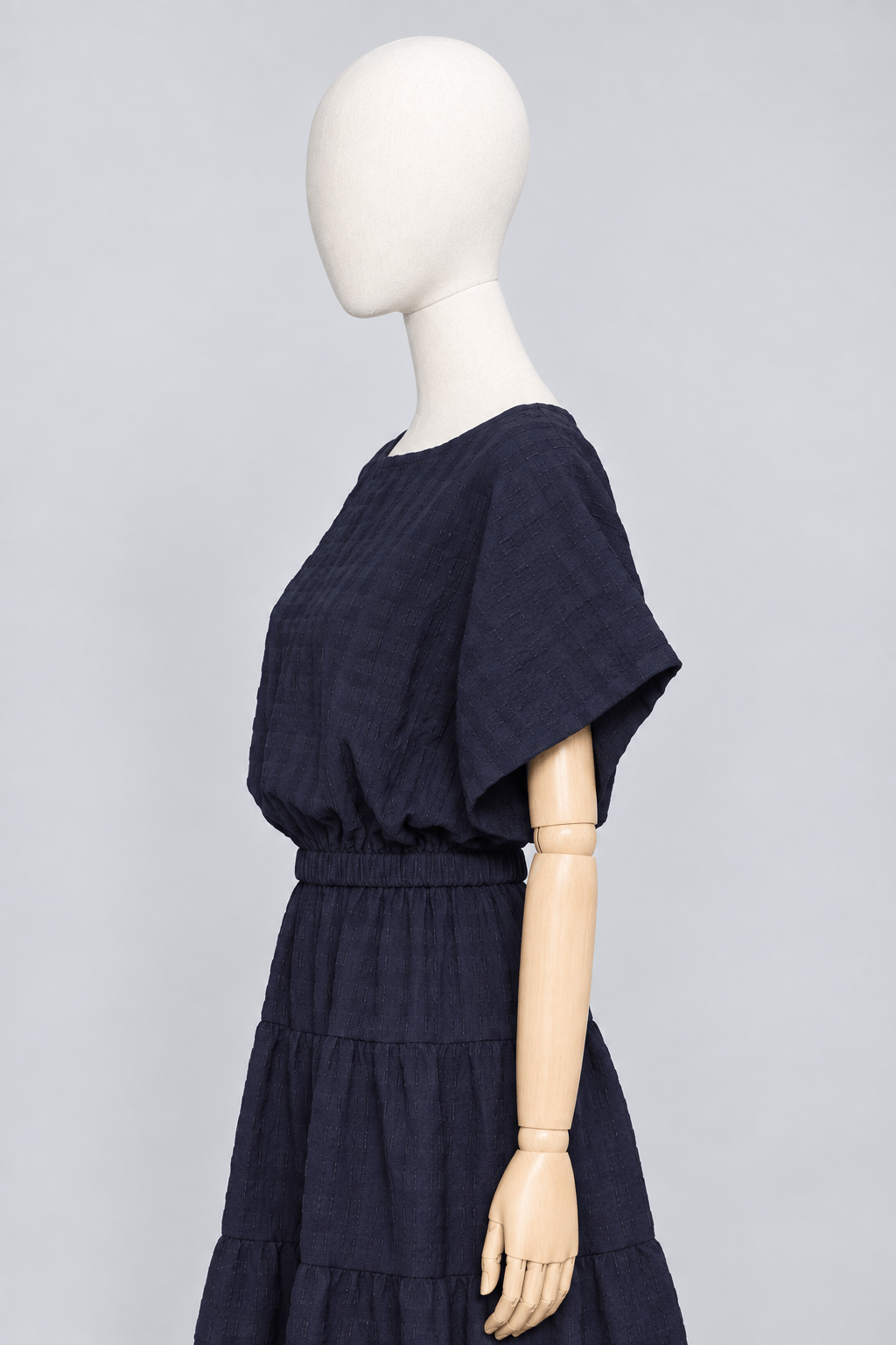 PO - Gem 2 in 1 Blue Textured Top and Skirt Set