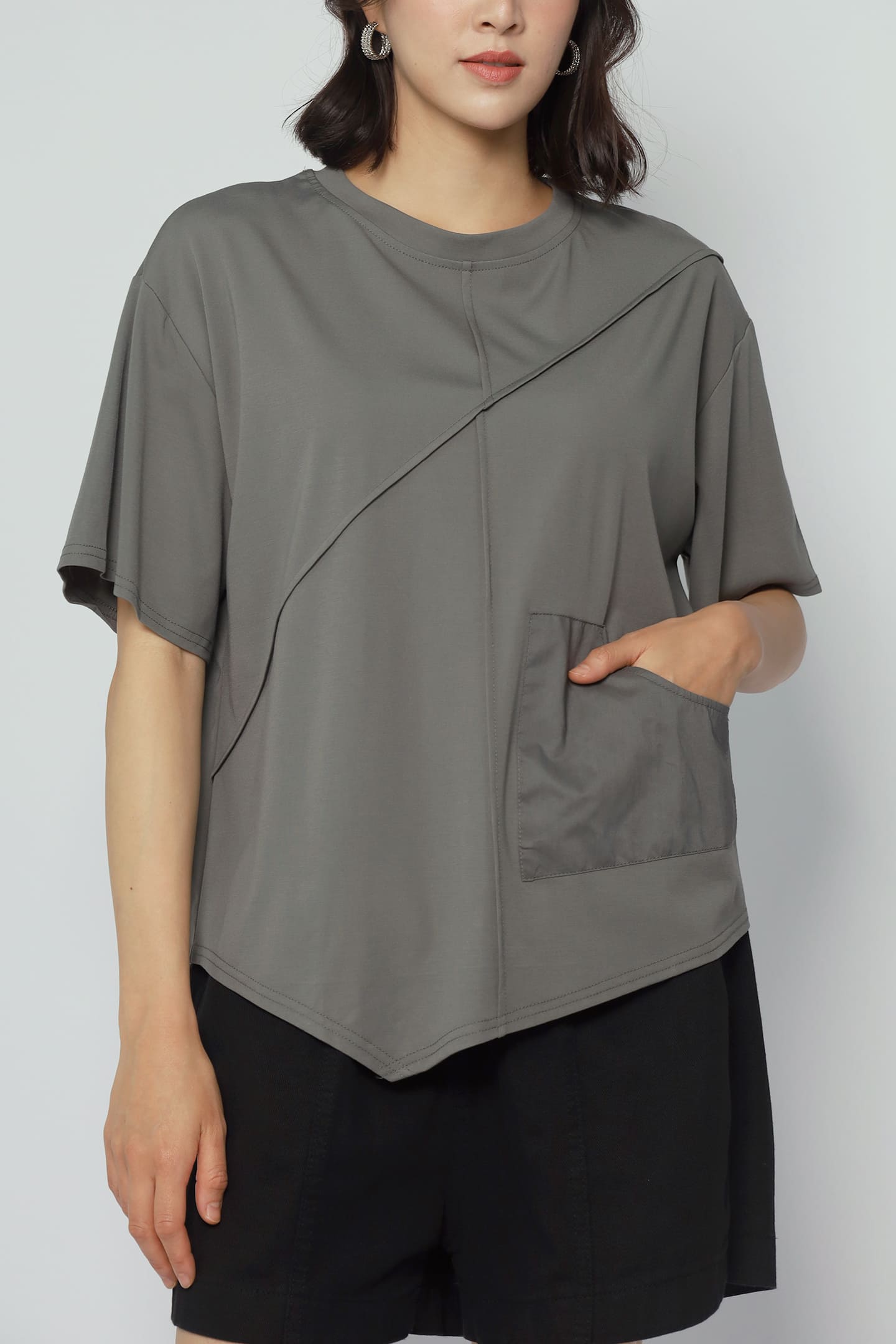 Backorders Easy By TE - Gashi Top in Grey