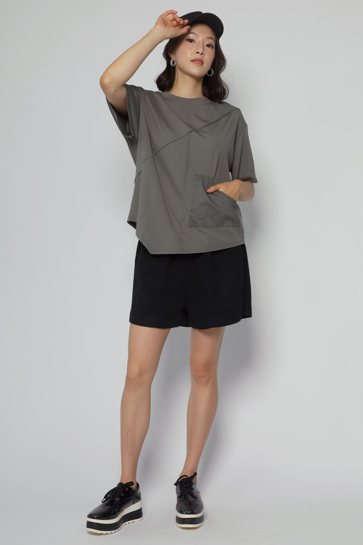 Backorders Easy By TE - Gashi Top in Grey