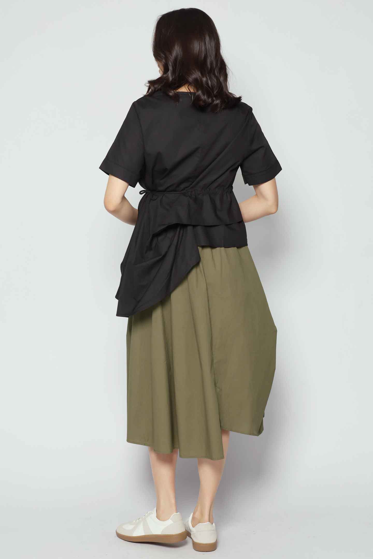 Backorders Gia Asymmetrical Top in Black