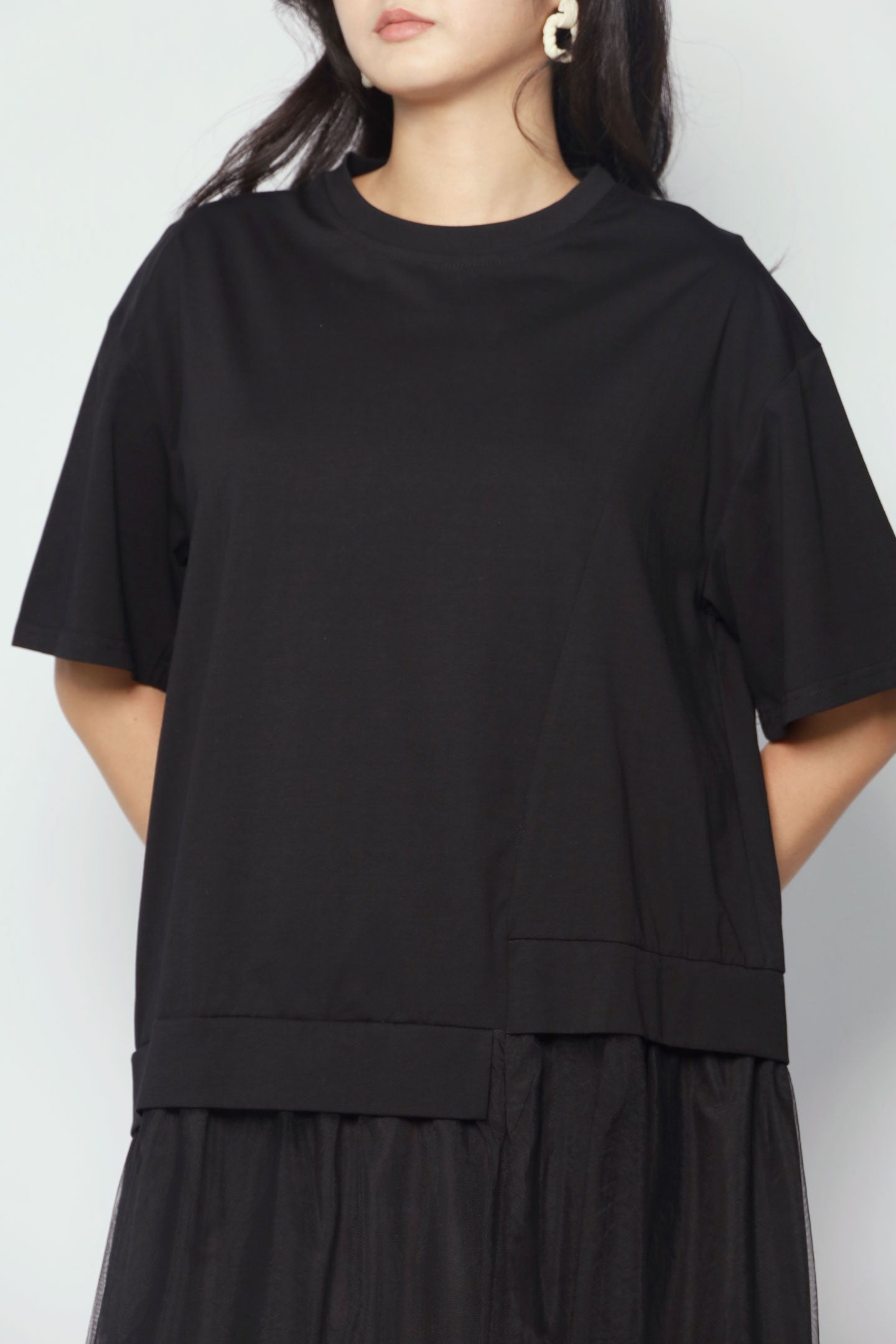 Gilyn Mesh Dress in Black