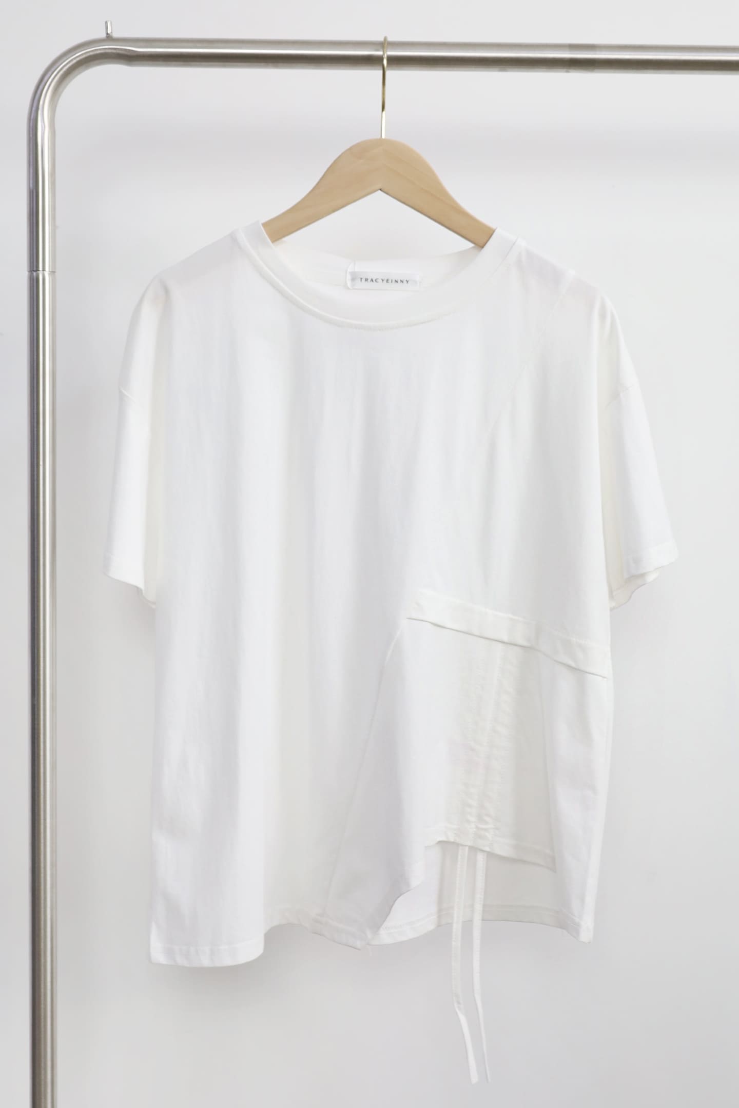Easy By TE - Ginara Drawstring Top in White
