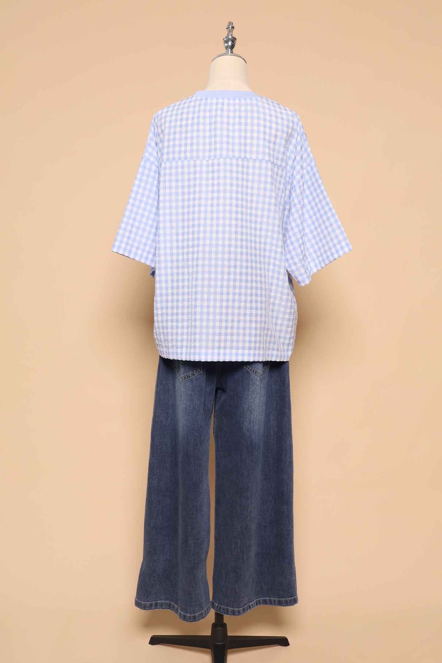 PO - Gingham Kitty Top