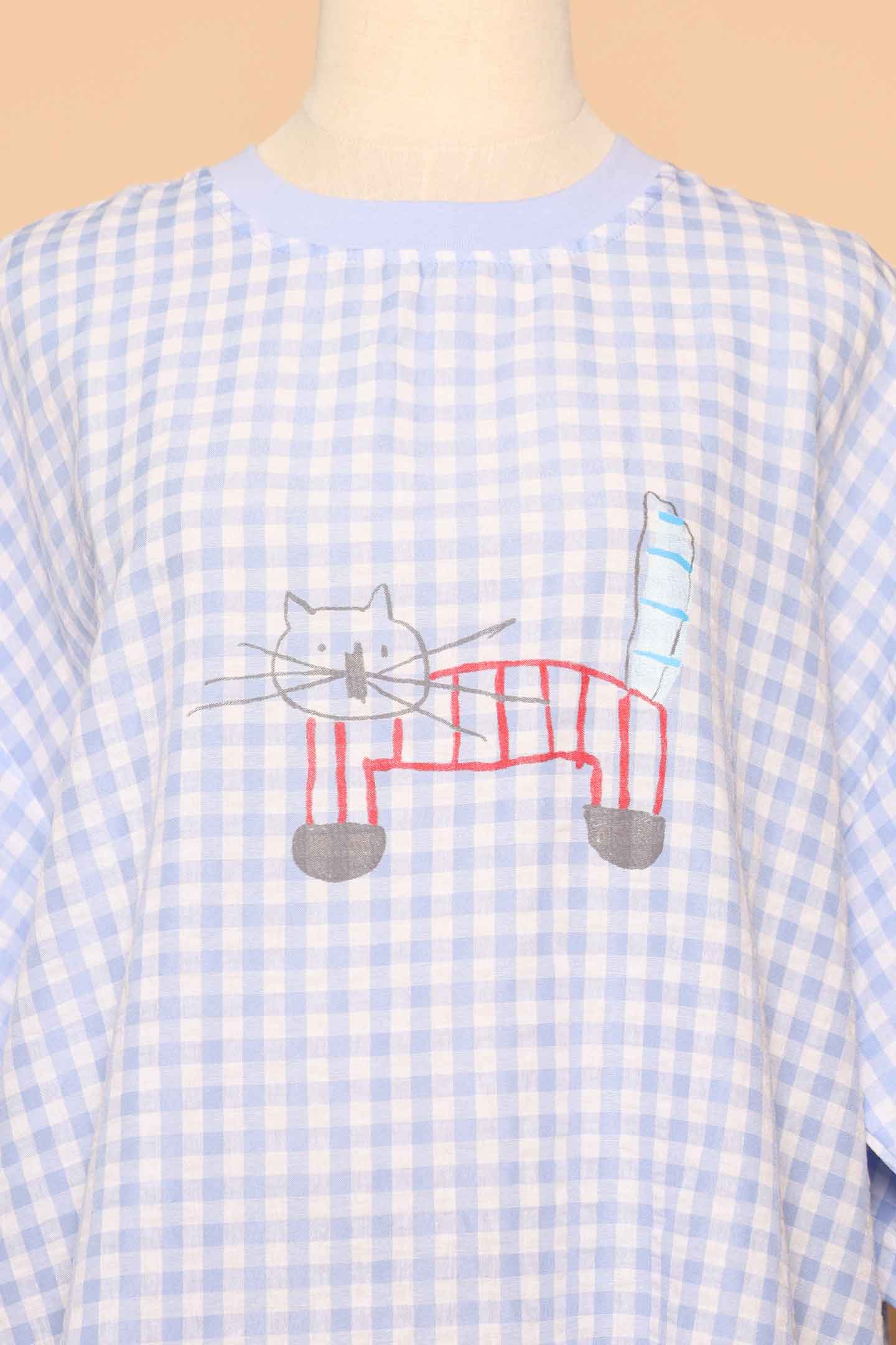 PO - Gingham Kitty Top