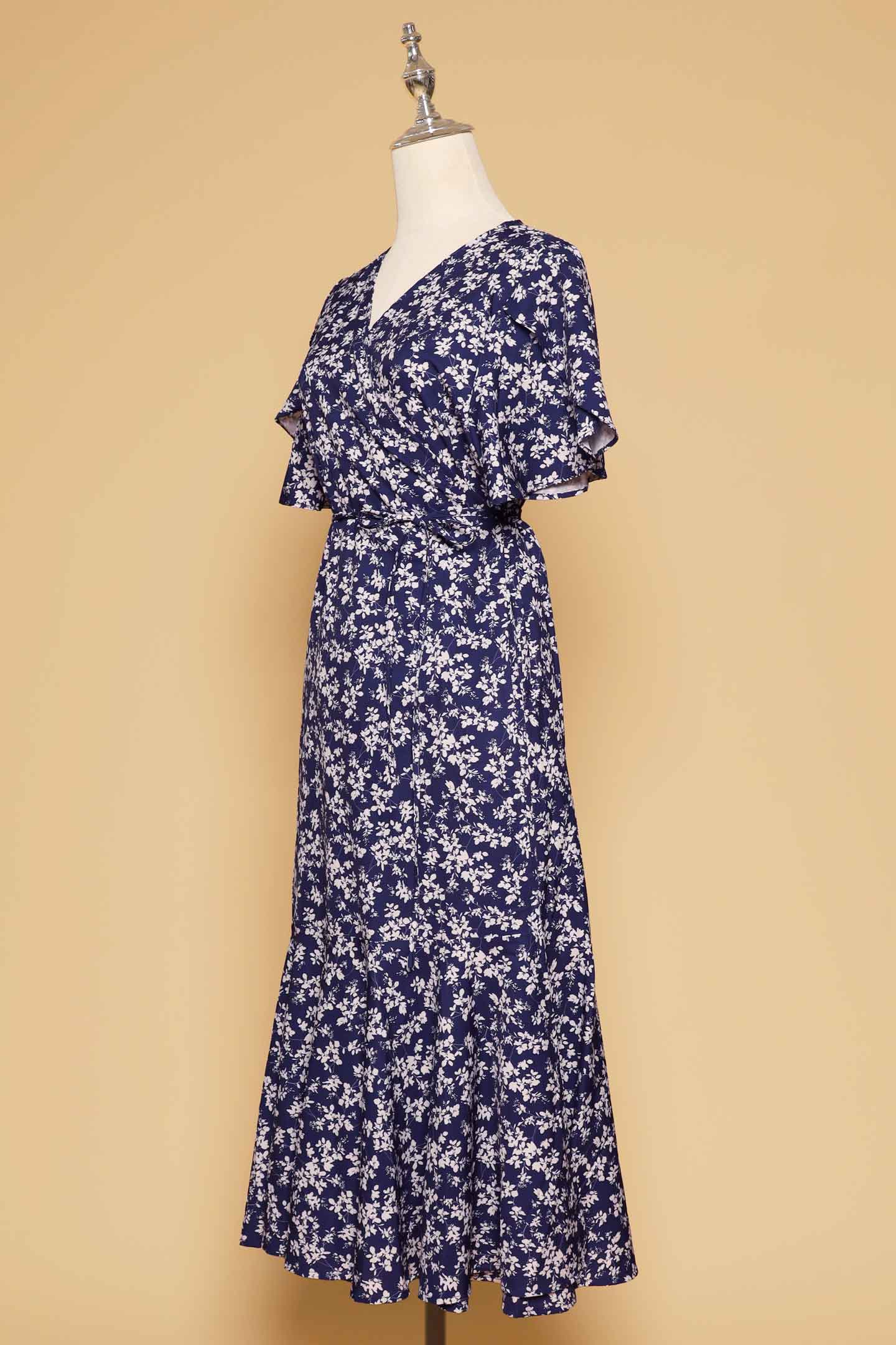 PO - Ginnie Dress in Blue Dream Garden