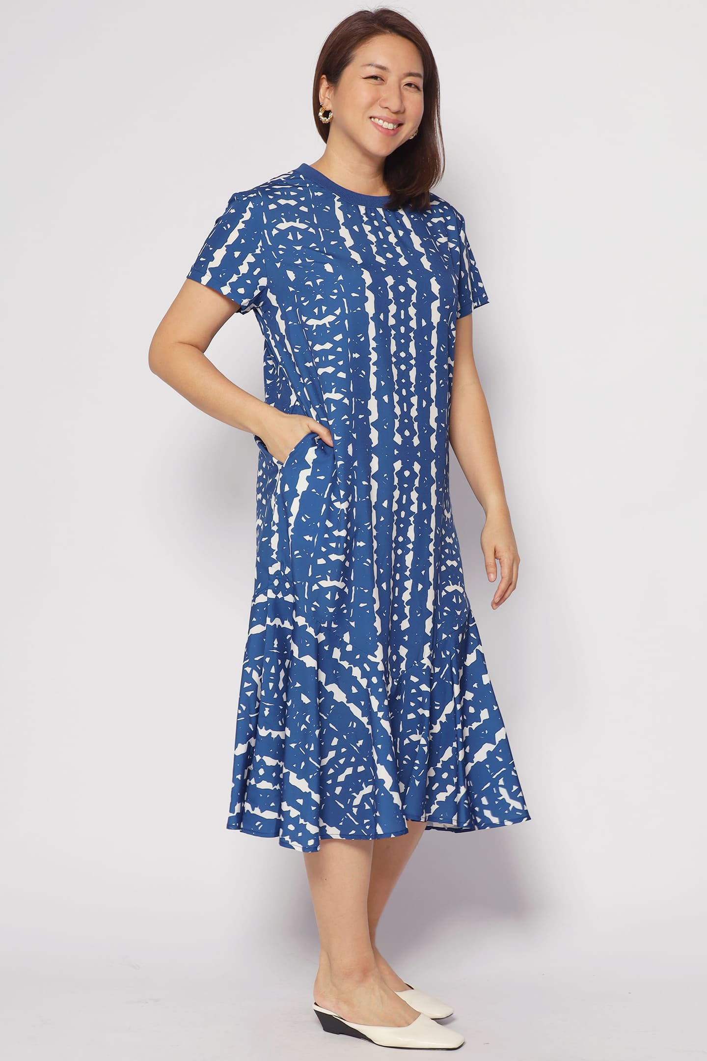 Gisele Dress in Blue Madrid