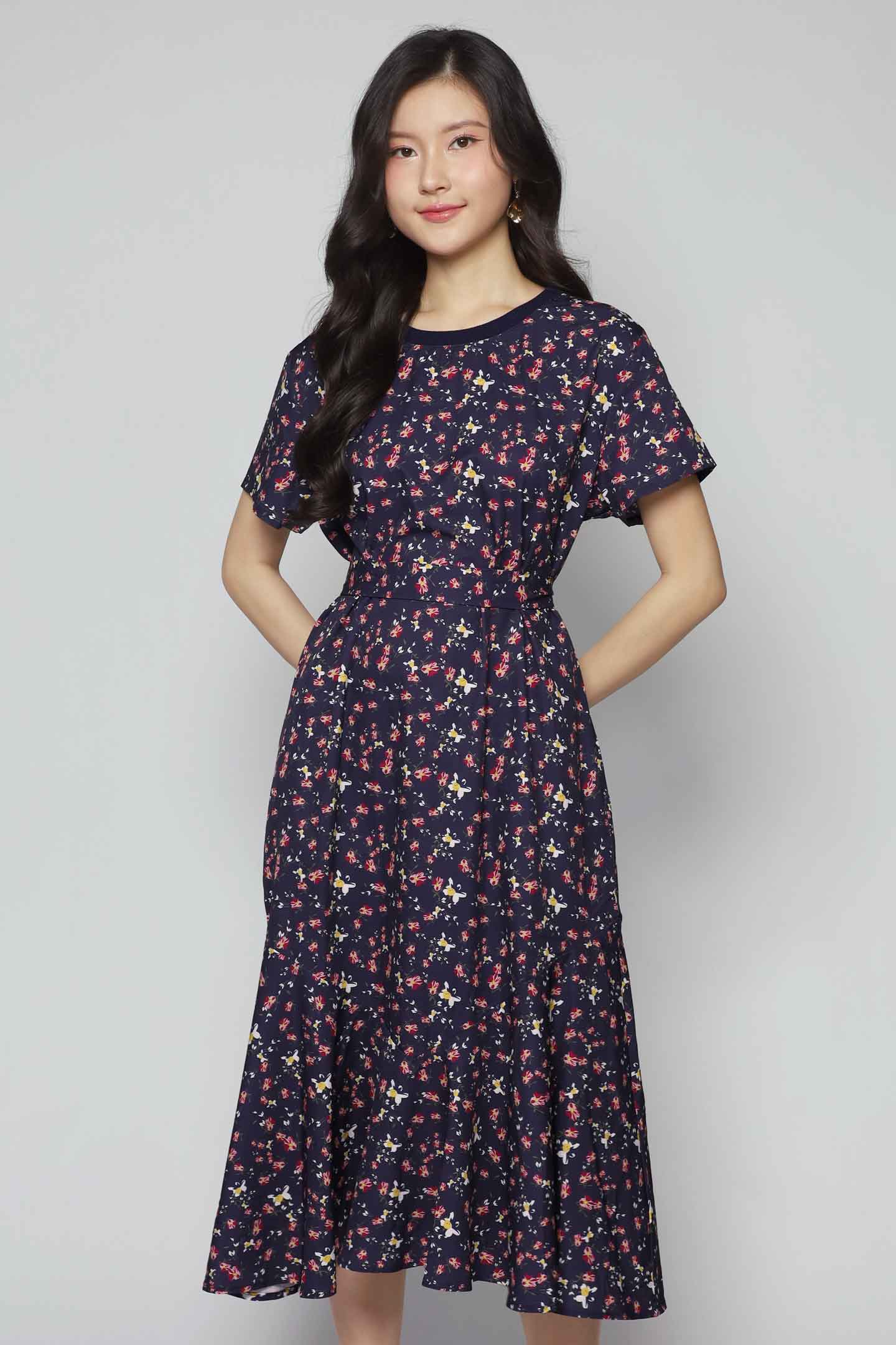 Gisele Dress in Floral Pop