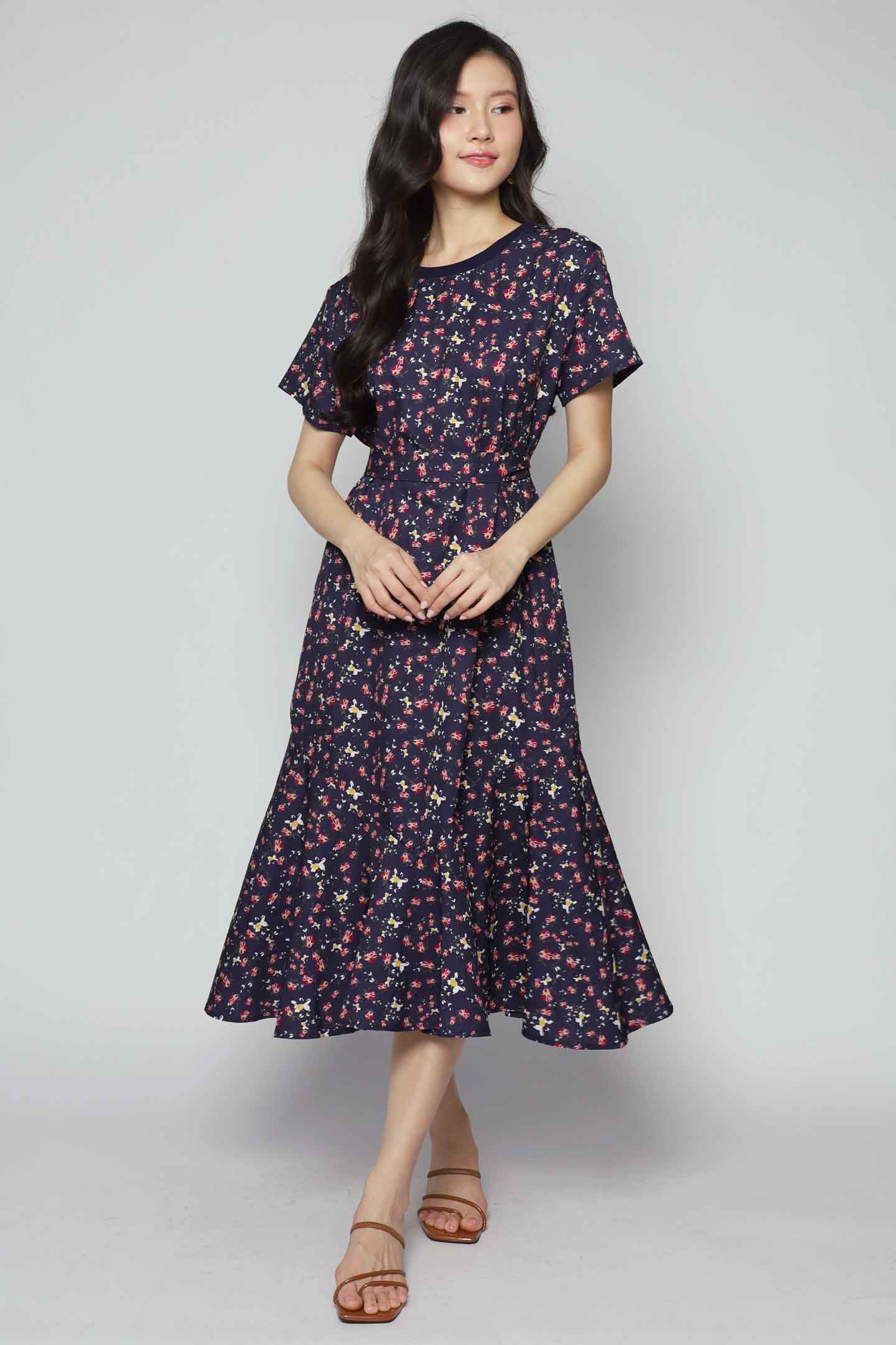 Gisele Dress in Floral Pop