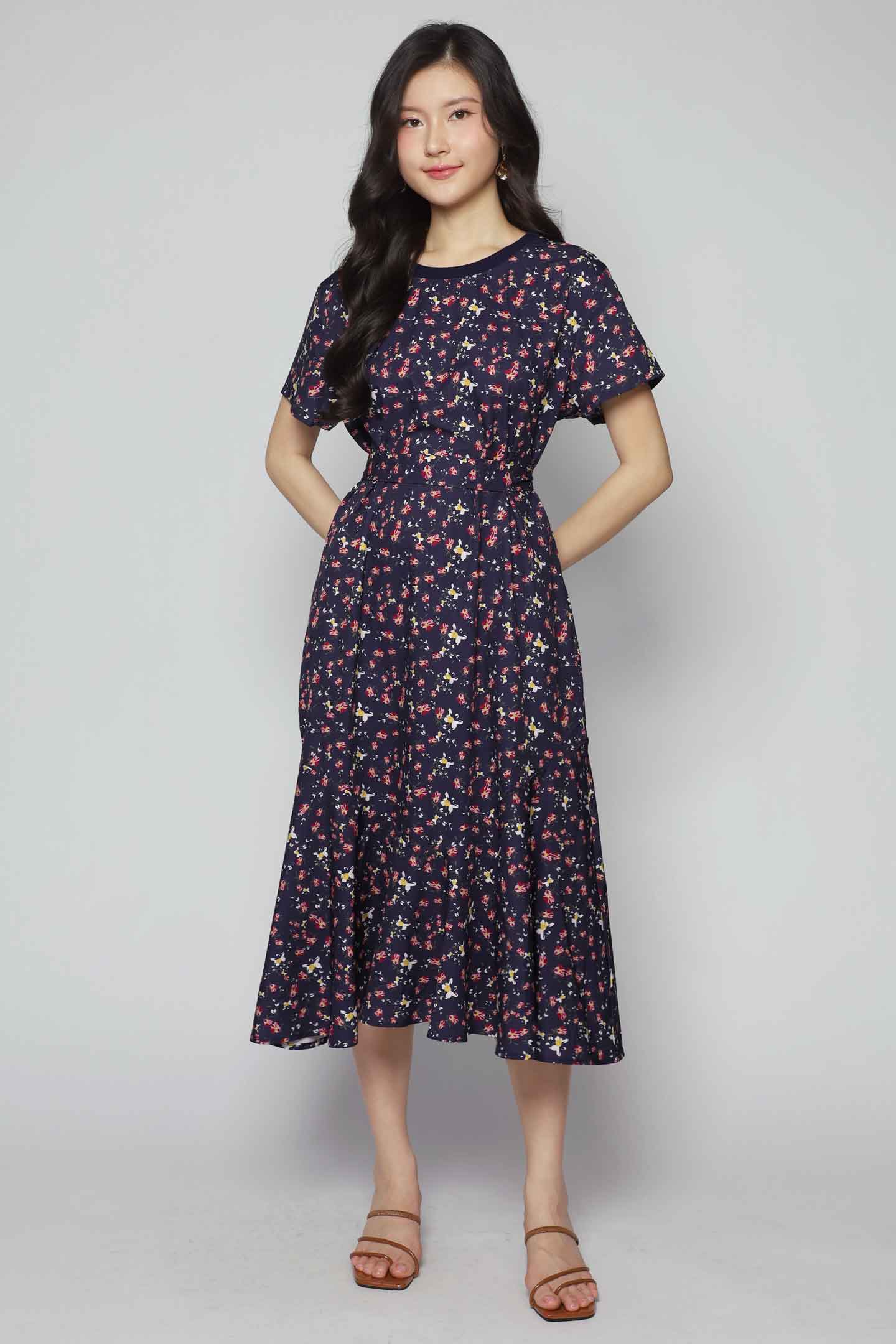 Gisele Dress in Floral Pop