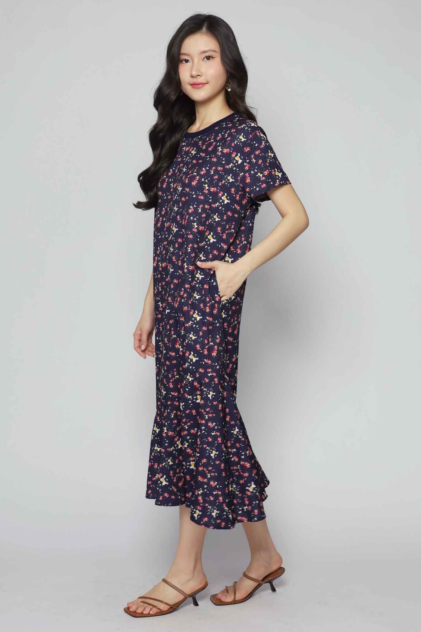 Gisele Dress in Floral Pop