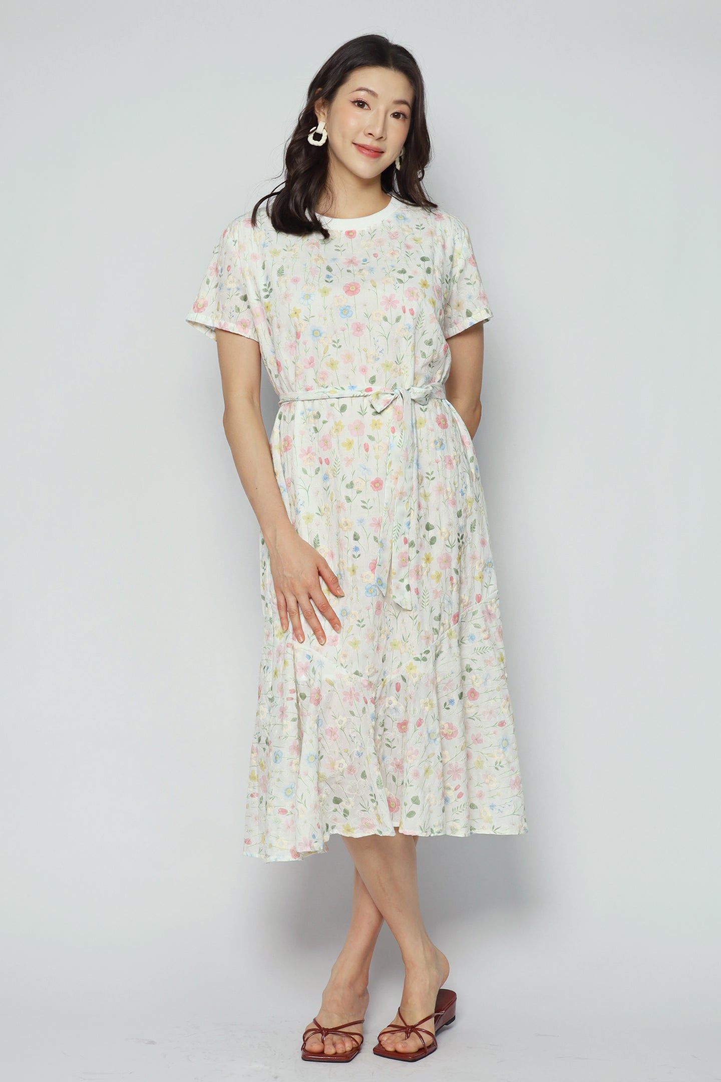 Gisele Dress in Lace Jardin