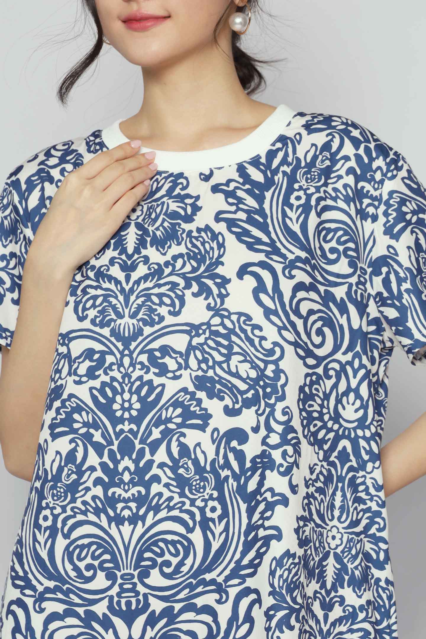 Gisele Dress in Ocean Bloom