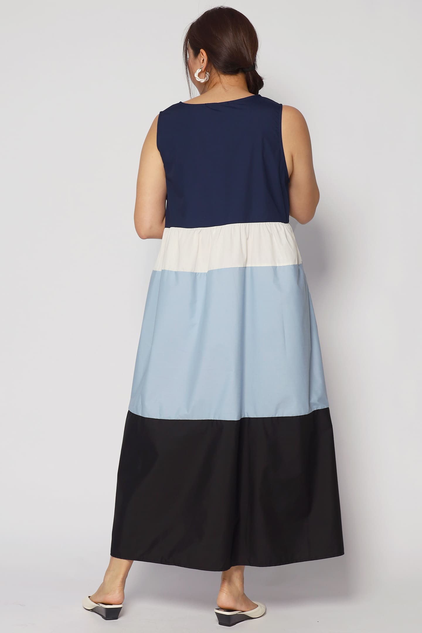 Gracie Colourblock Dress in Blue
