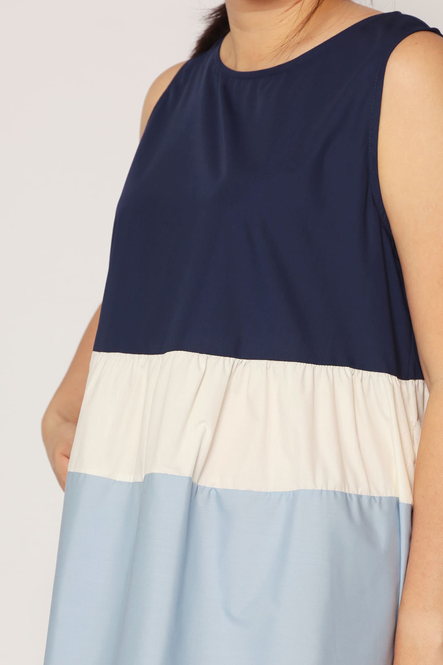 Gracie Colourblock Dress in Blue