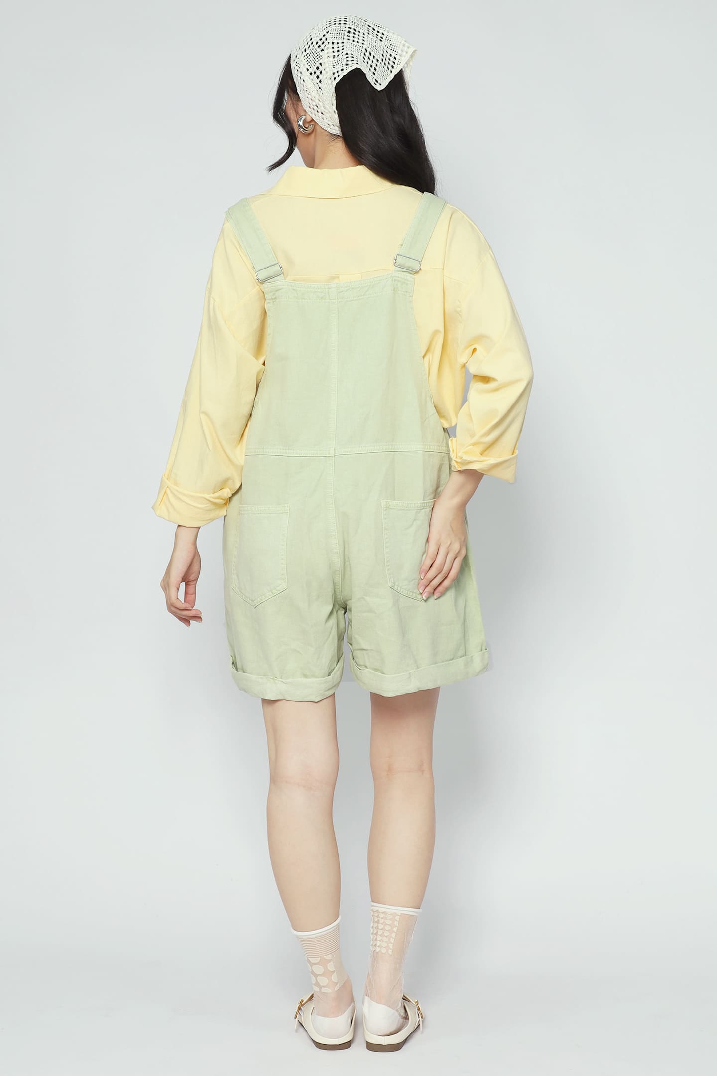 Confetti Pop Pinafore Playsuit in Green