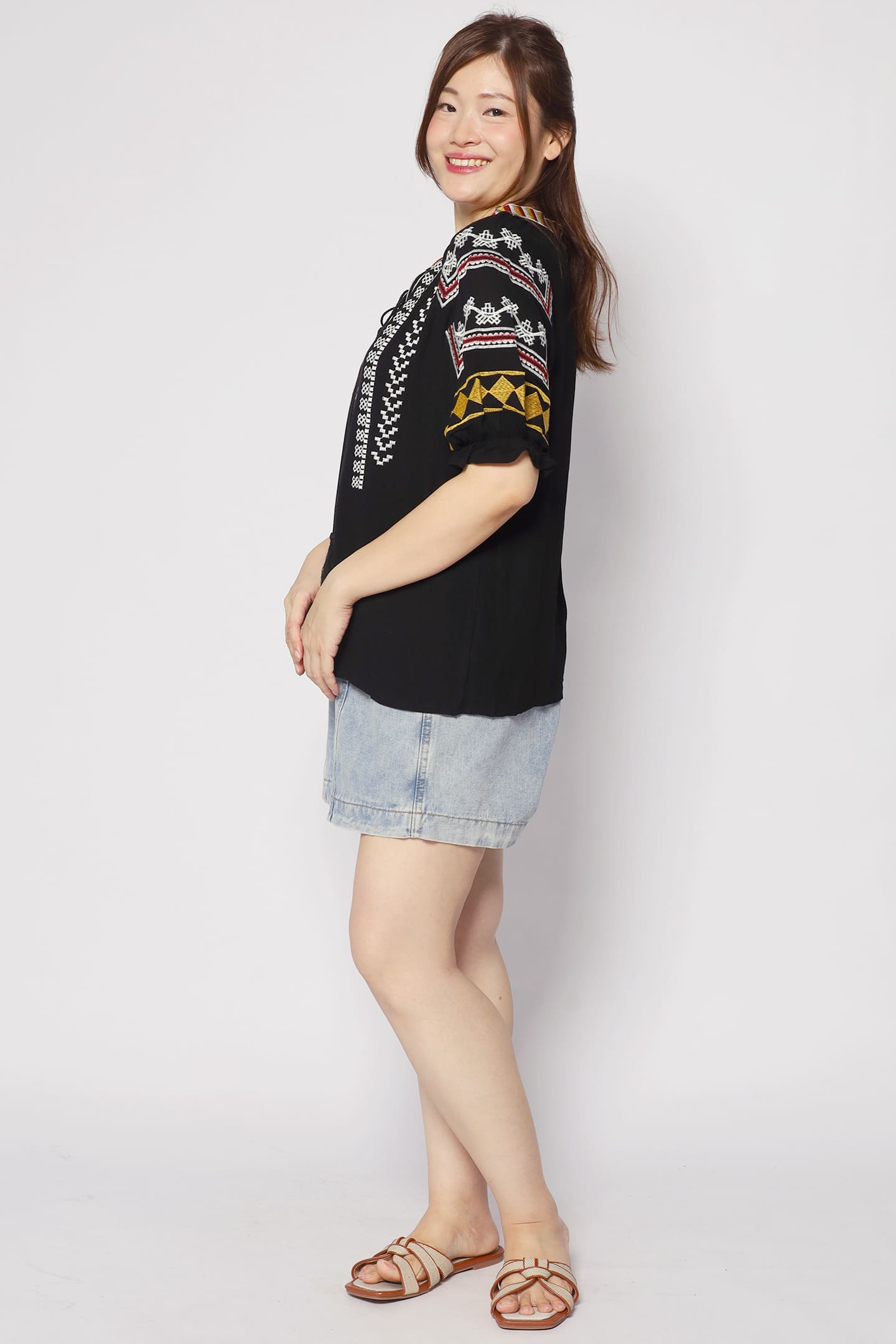 Hallie Boho Embroidered Top