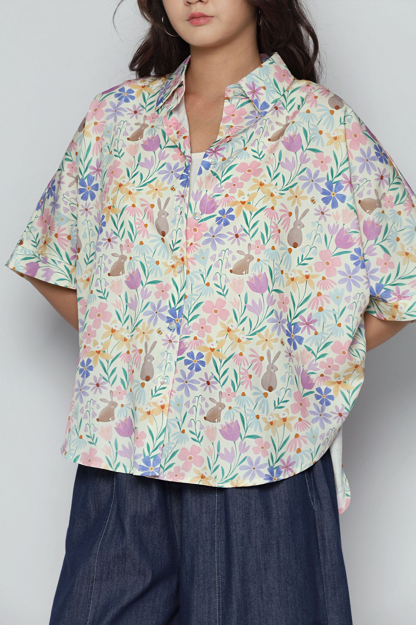 Backorders - Hans Shirt in Bloom Bunny