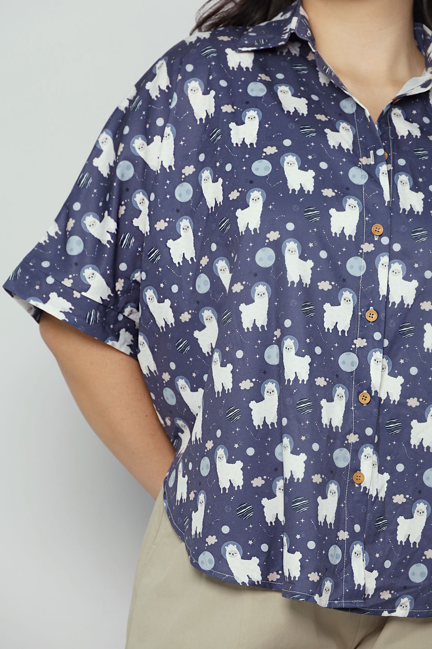 Hans Shirt in Blue Alpaca Land