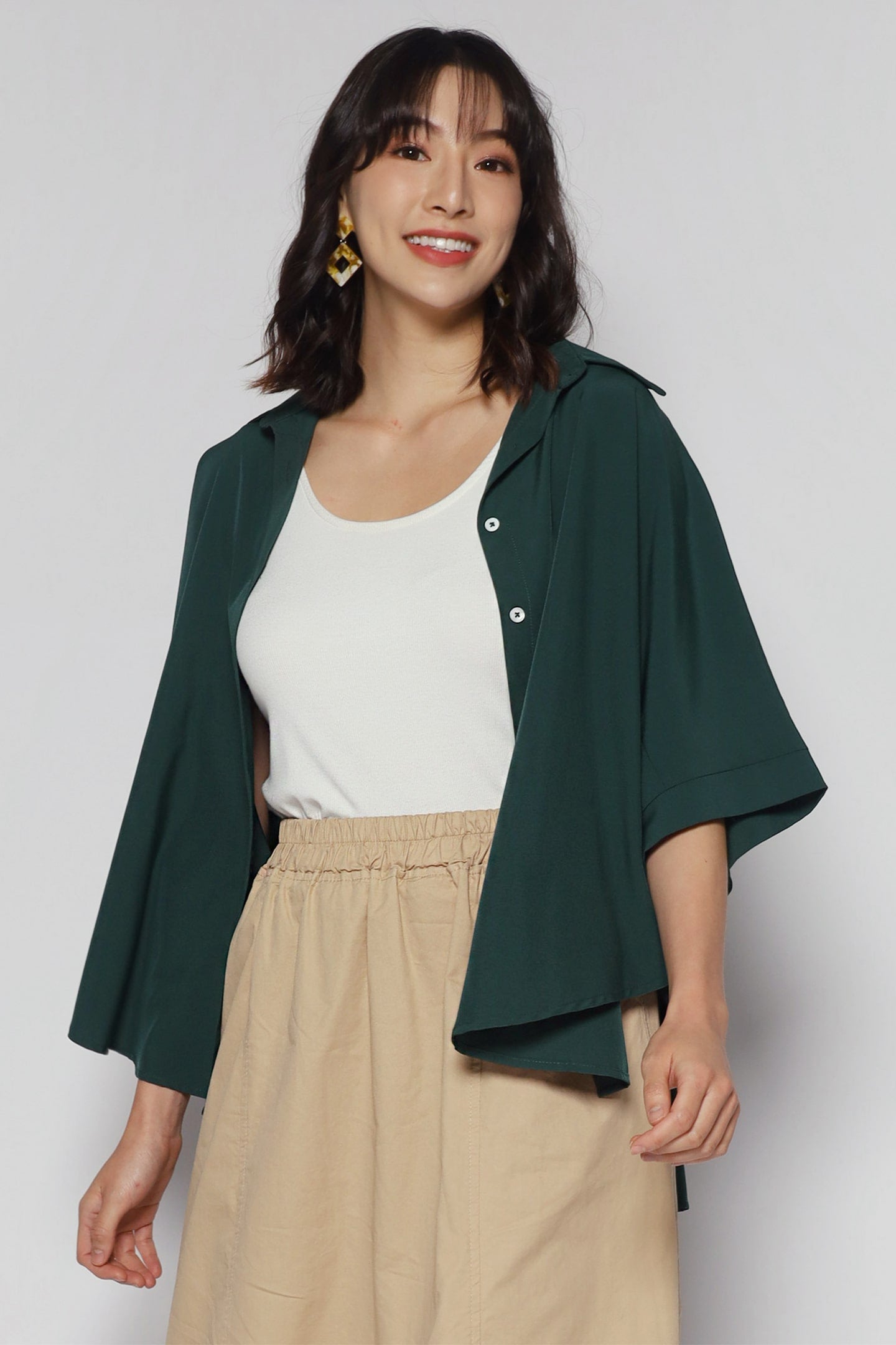 Hans Shirt in Emerald Green