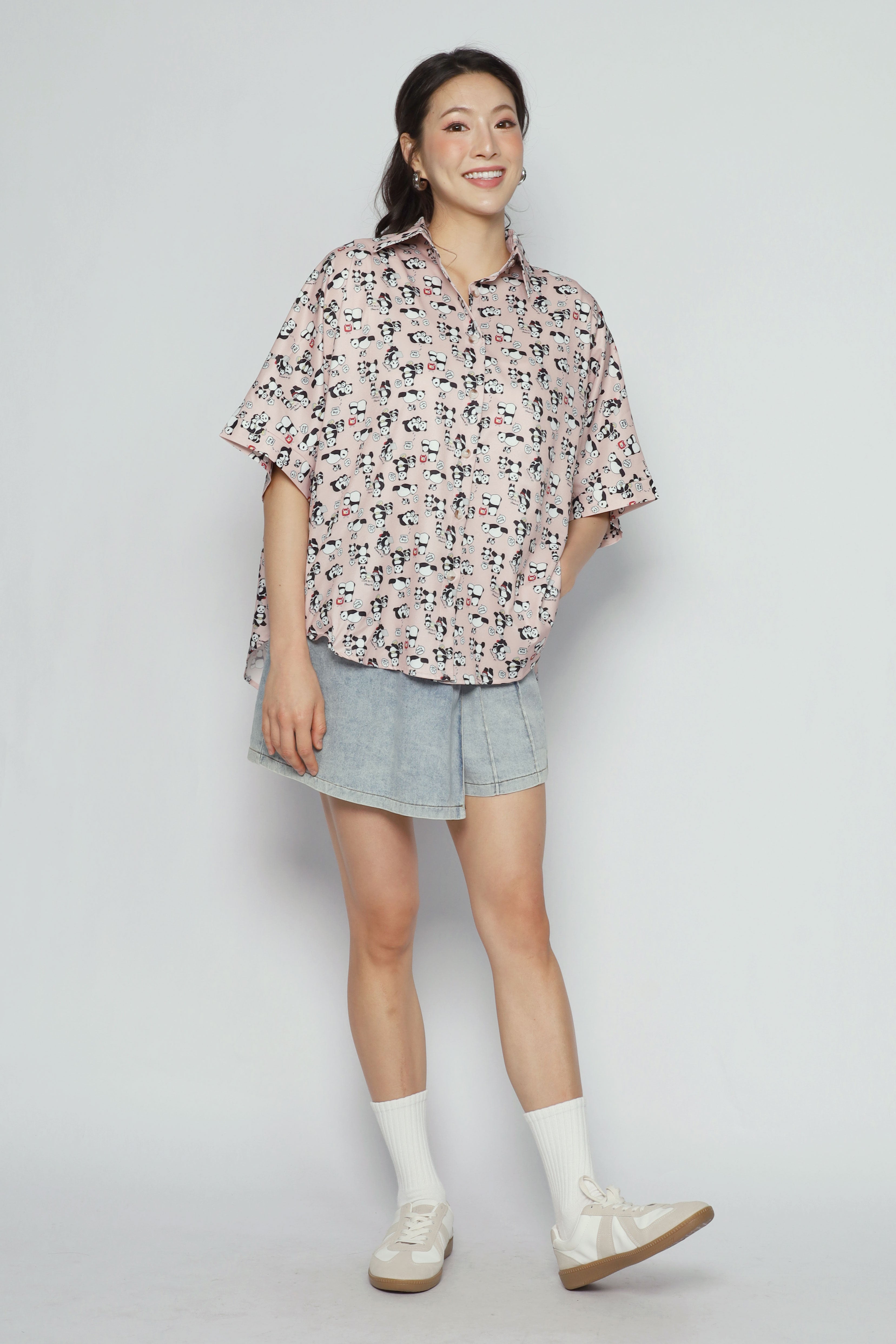 Hans Shirt in Pink Panda