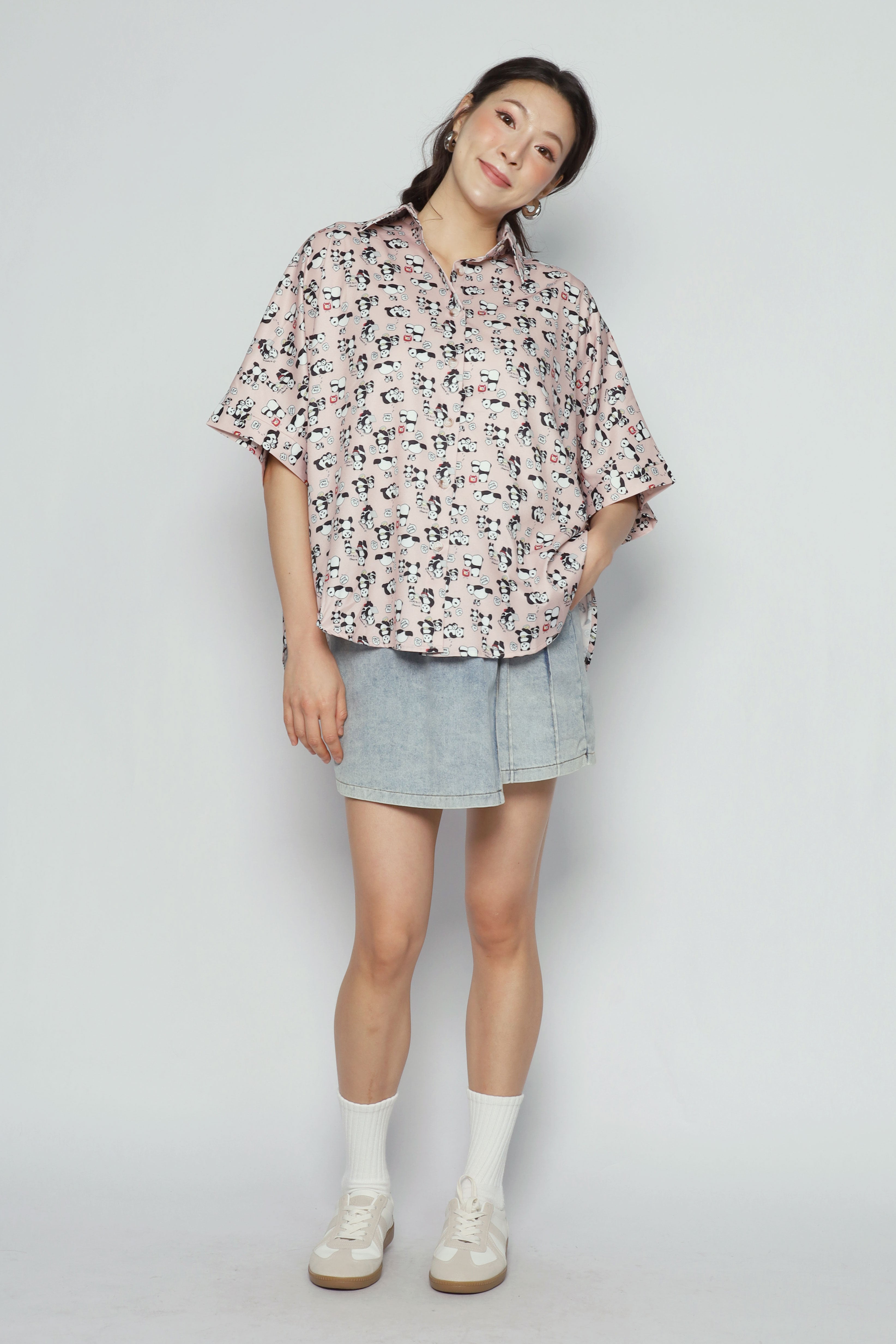 Hans Shirt in Pink Panda