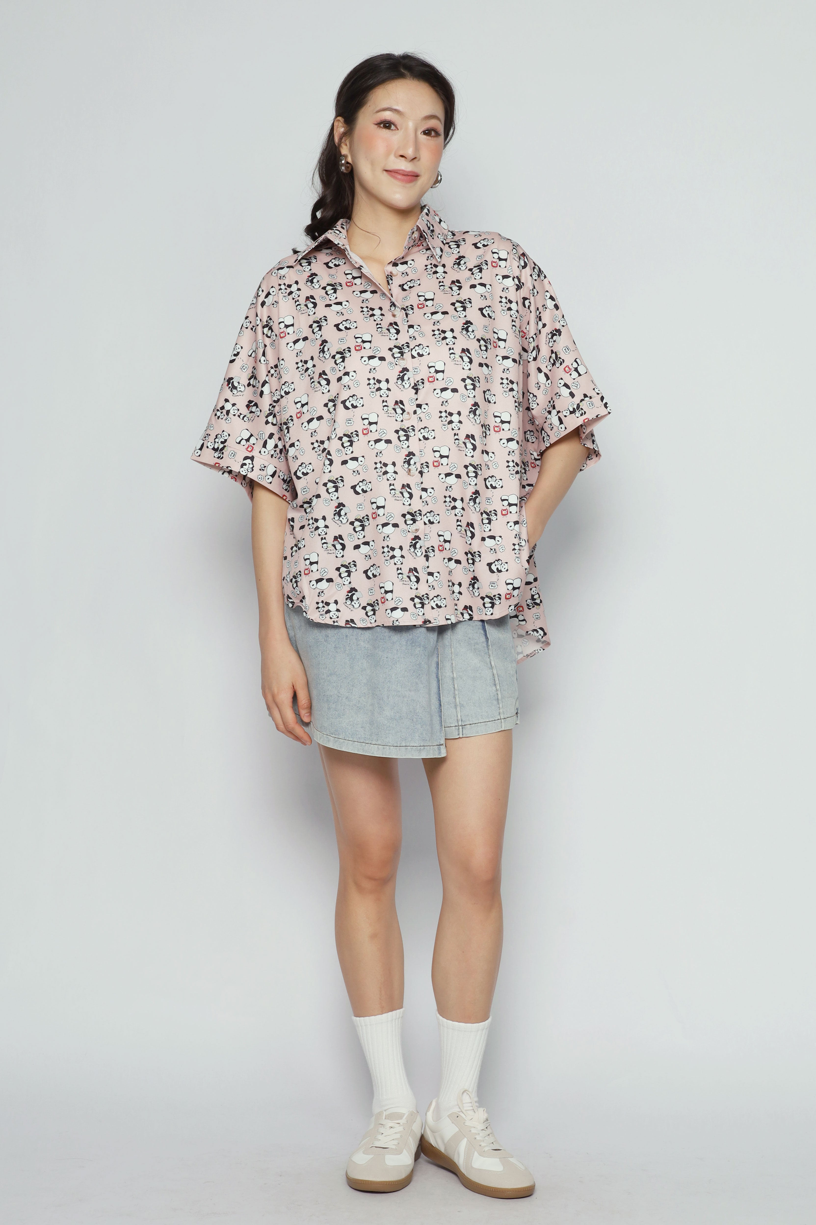 Hans Shirt in Pink Panda