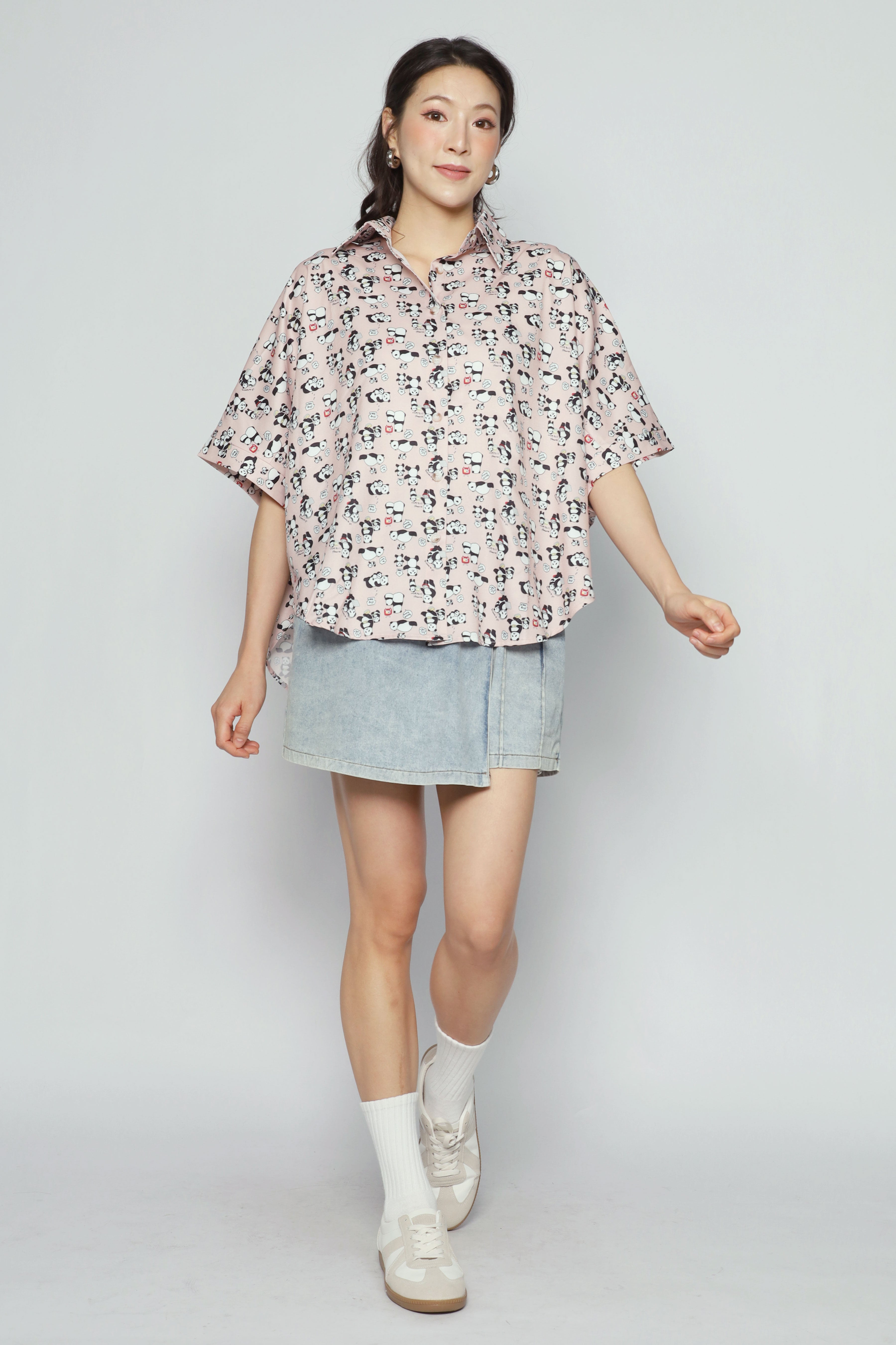 Hans Shirt in Pink Panda