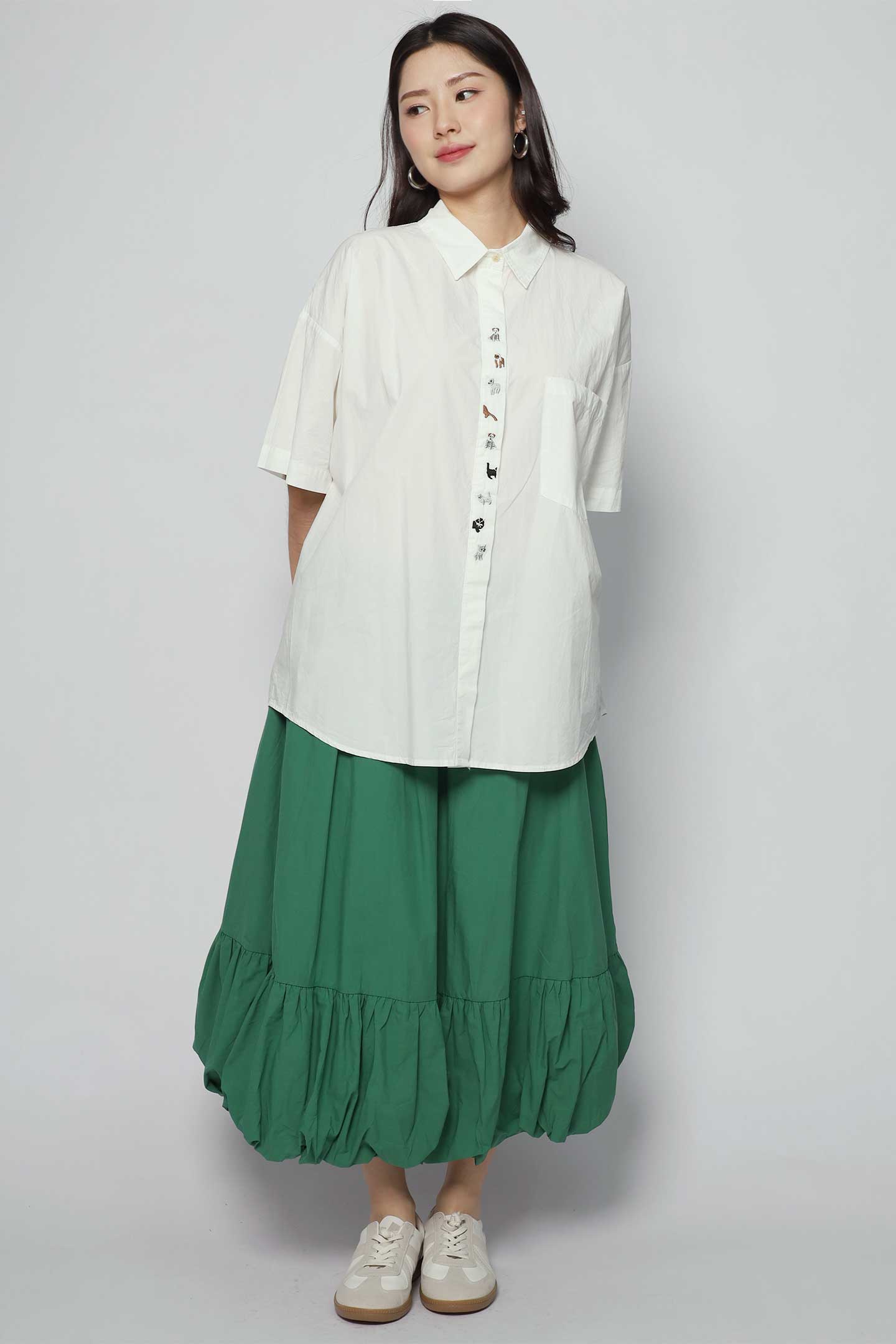 Backorders Happy Dog Days Embroidered Top