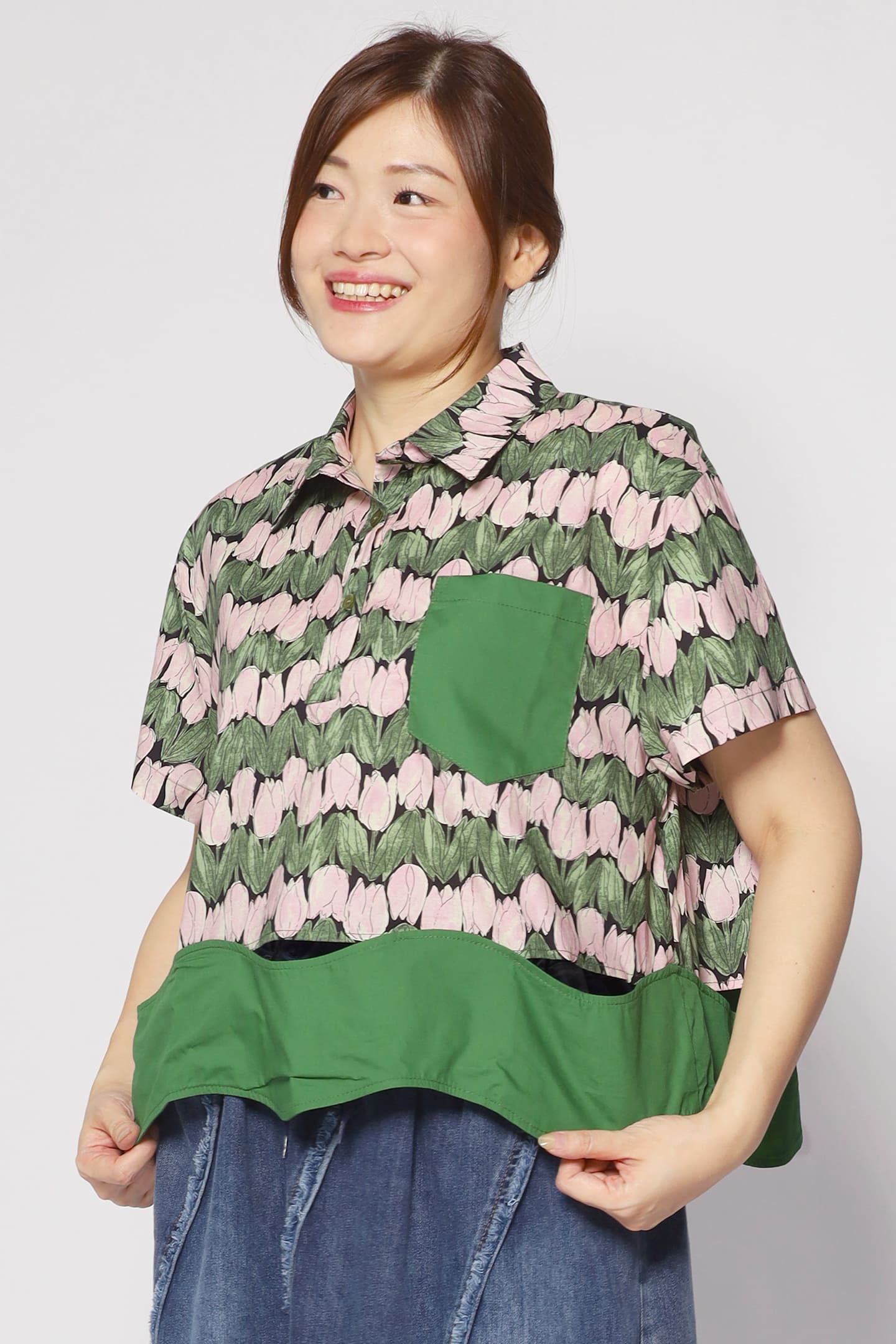 Harnie Top in Tulip Print